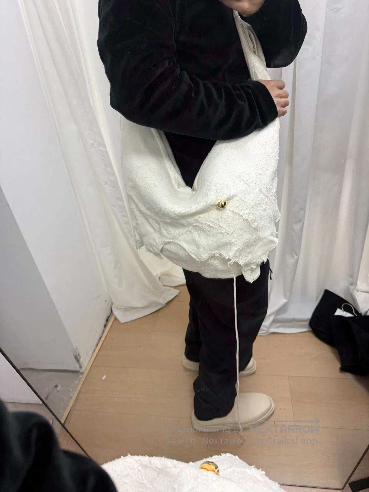 Comme des Garcons undercover suede eye bag. Size ONE SIZE - 8 Thumbnail