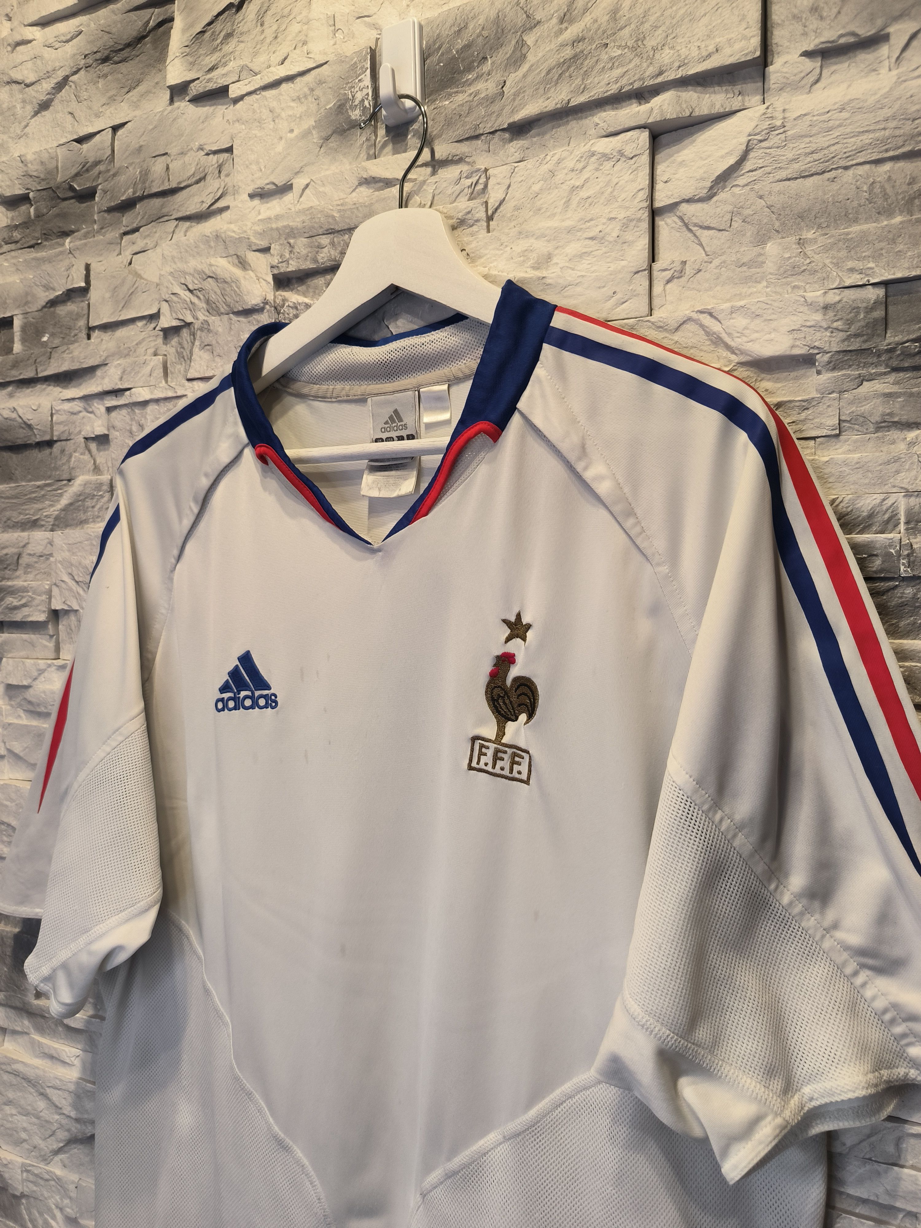 Adidas × Vintage Vintage Adidas Soccer Jersey France National Team 2004 2005 Size US L / EU 52-54 / 3 - 2 Thumbnail