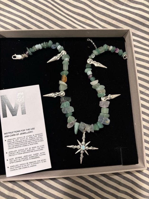 Misbhv MISBHV Crystal Silver Chain Opal Pendant Size ONE SIZE - 3 Thumbnail