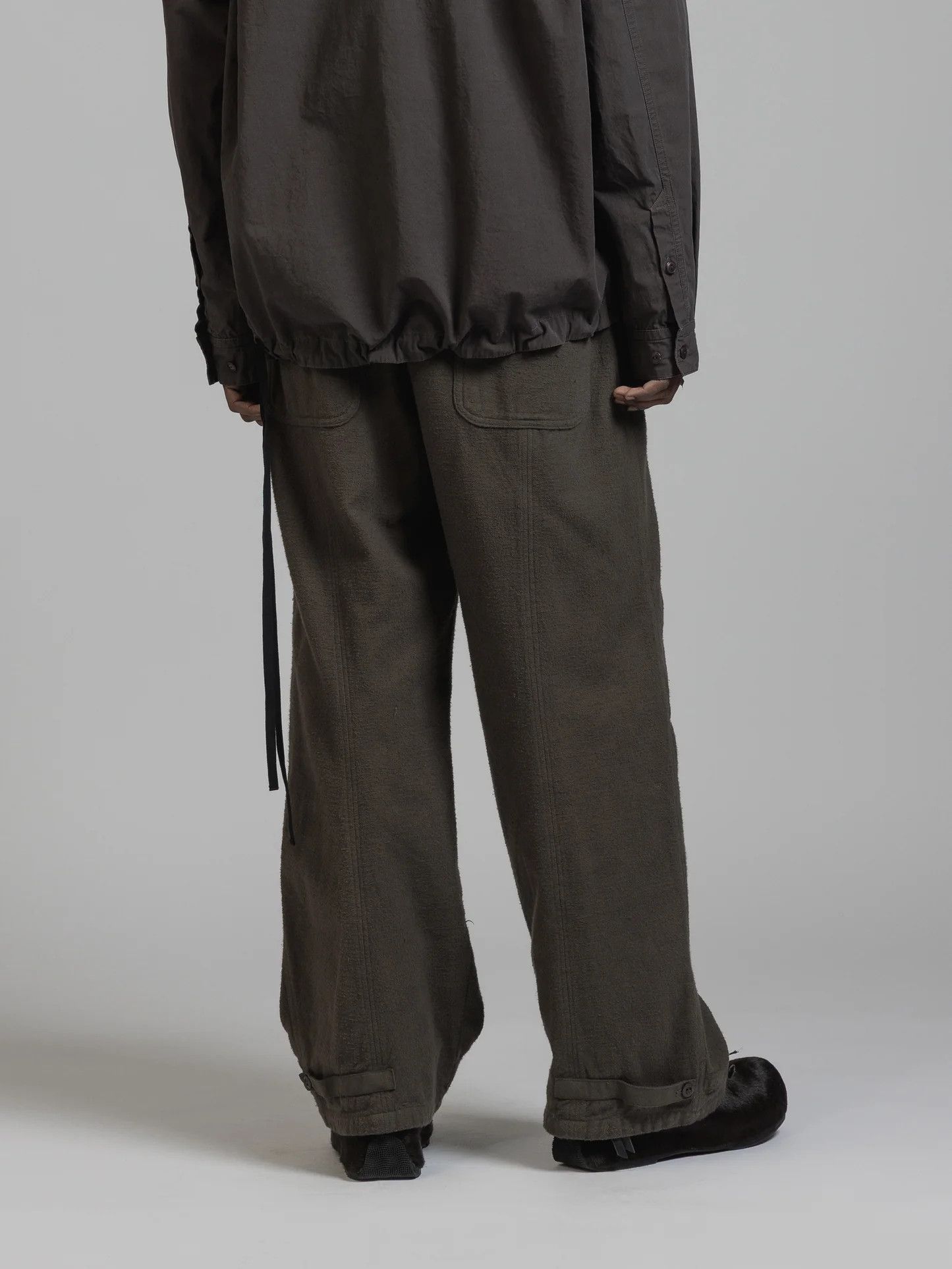The Viridi-anne BRUSHED TWILL WIDE TROUSERS Size US 30 / EU 46 - 5 Thumbnail