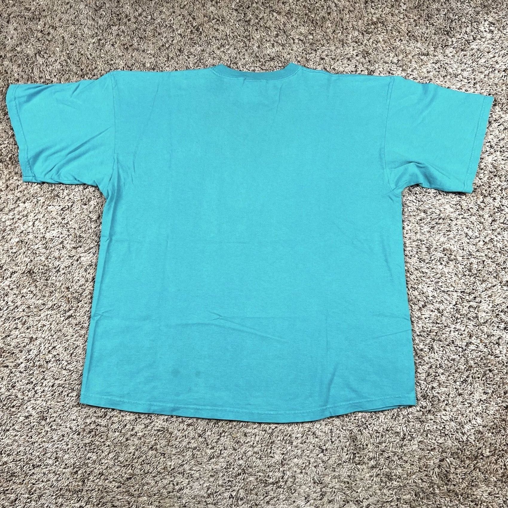 Lee VINTAGE Lee T-Shirt Womens Large Teal 100% Cotton 90s Vintage Shirt Casual Size L / US 10 / IT 46 - 3 Thumbnail