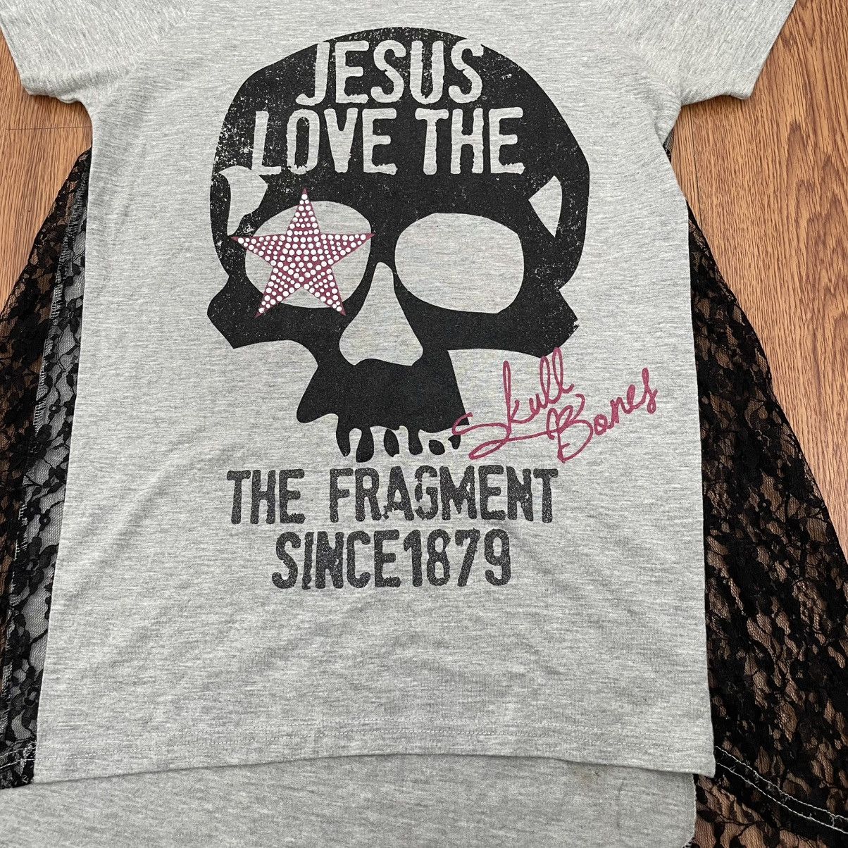 If Six Was Nine × Japanese Brand × Le Grande Bleu (L.G.B.) Cecil McBEE skull with flower mesh tee punk grunge styled Size M / US 6-8 / IT 42-44 - 2 Thumbnail