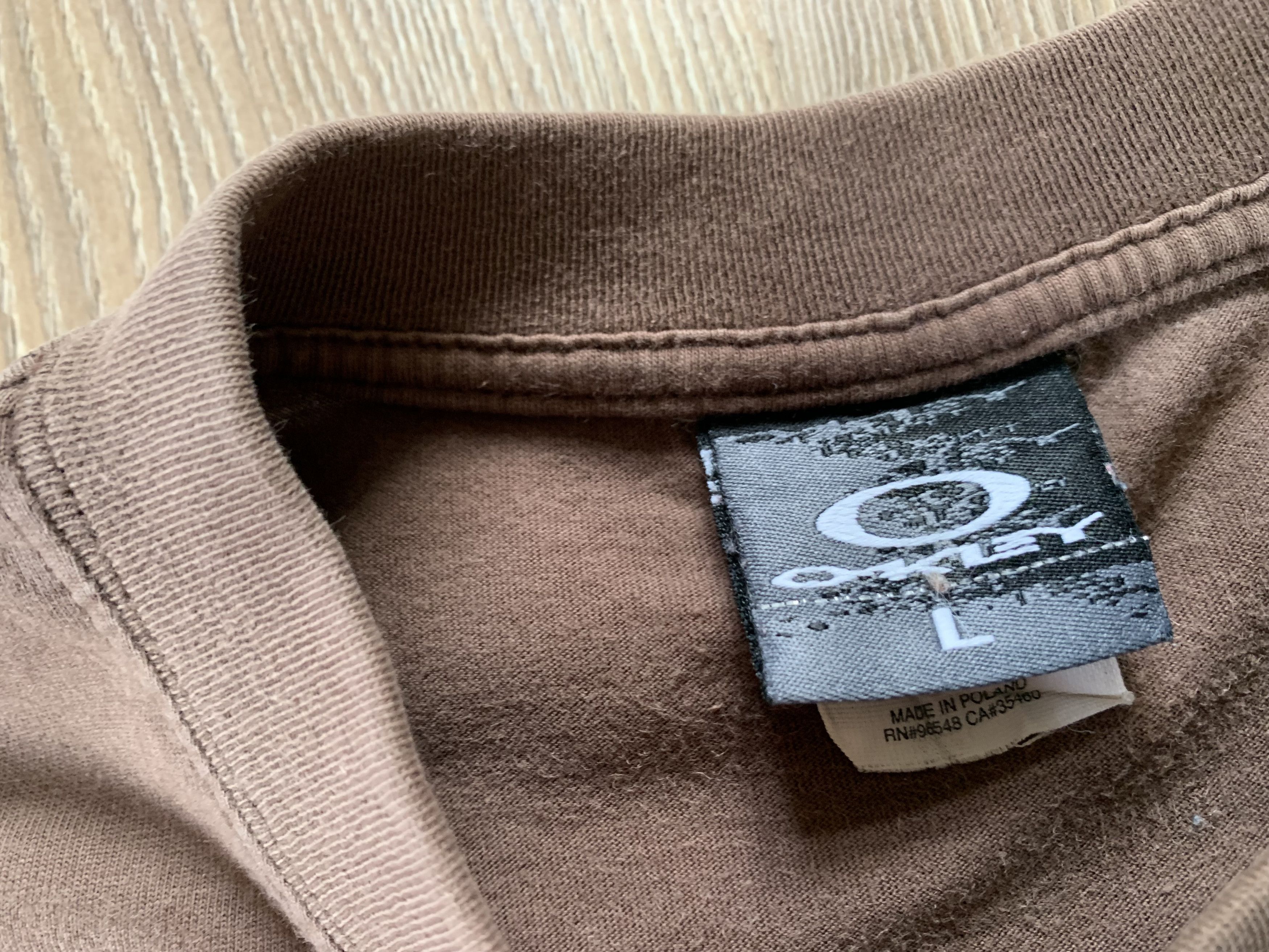 Oakley Oakley Vintage Center Logo Brown T-Shirt Size US L / EU 52-54 / 3 - 6 Thumbnail