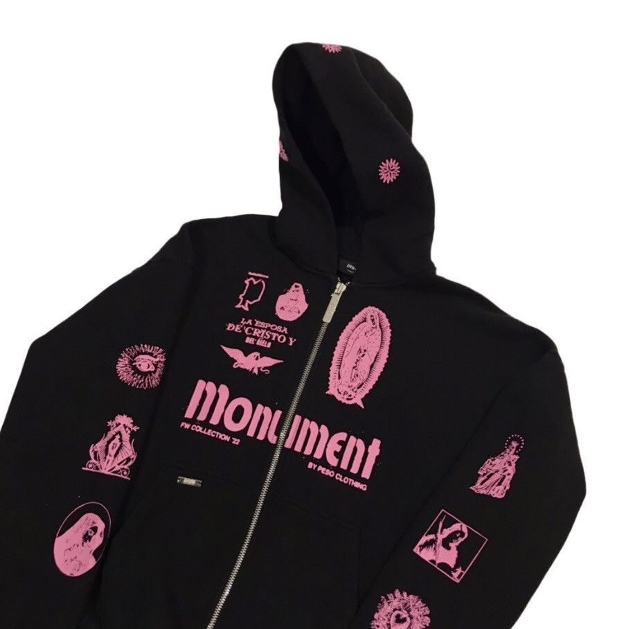 Peso Peso Monument Zip Hoodie Oversized Men's L Black Size US L / EU 52-54 / 3 - 4 Thumbnail