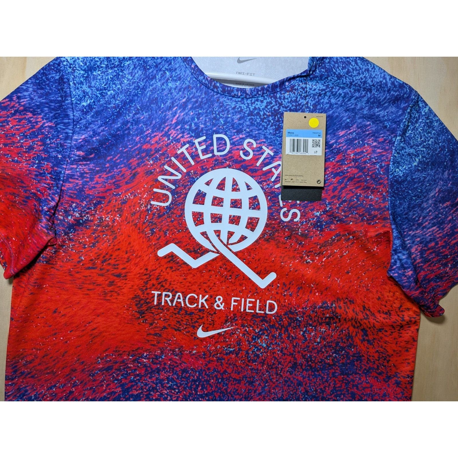 Nike Nike Men's Medium USA United States Track & Field Dri-FIT Size US M / EU 48-50 / 2 - 2 Thumbnail