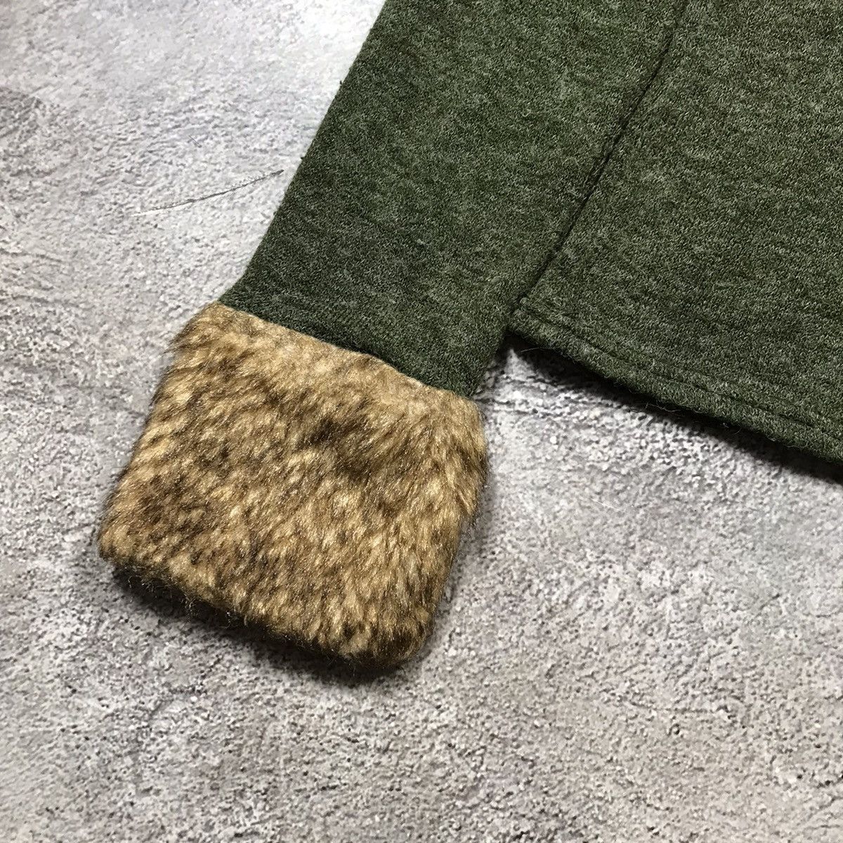 Vintage Vintage 90s Oversized Mohair Knit Fuzzy Collar Sweater Grung Size S / US 4 / IT 40 - 5 Thumbnail