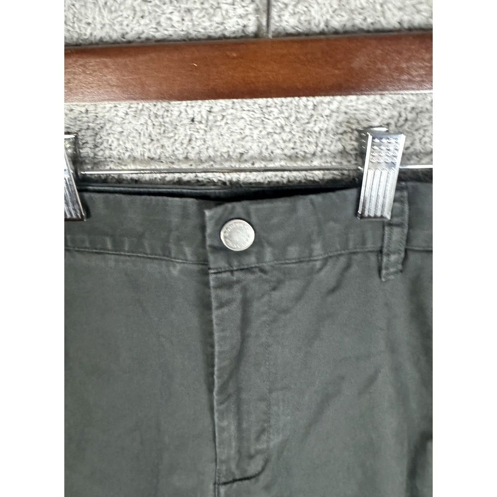 Bonobos Bonobos Pants Mens 33x32 Gray Tailored Chino Slim Casual Cotton Stretch Dress Pants Size US 33 - 4 Thumbnail