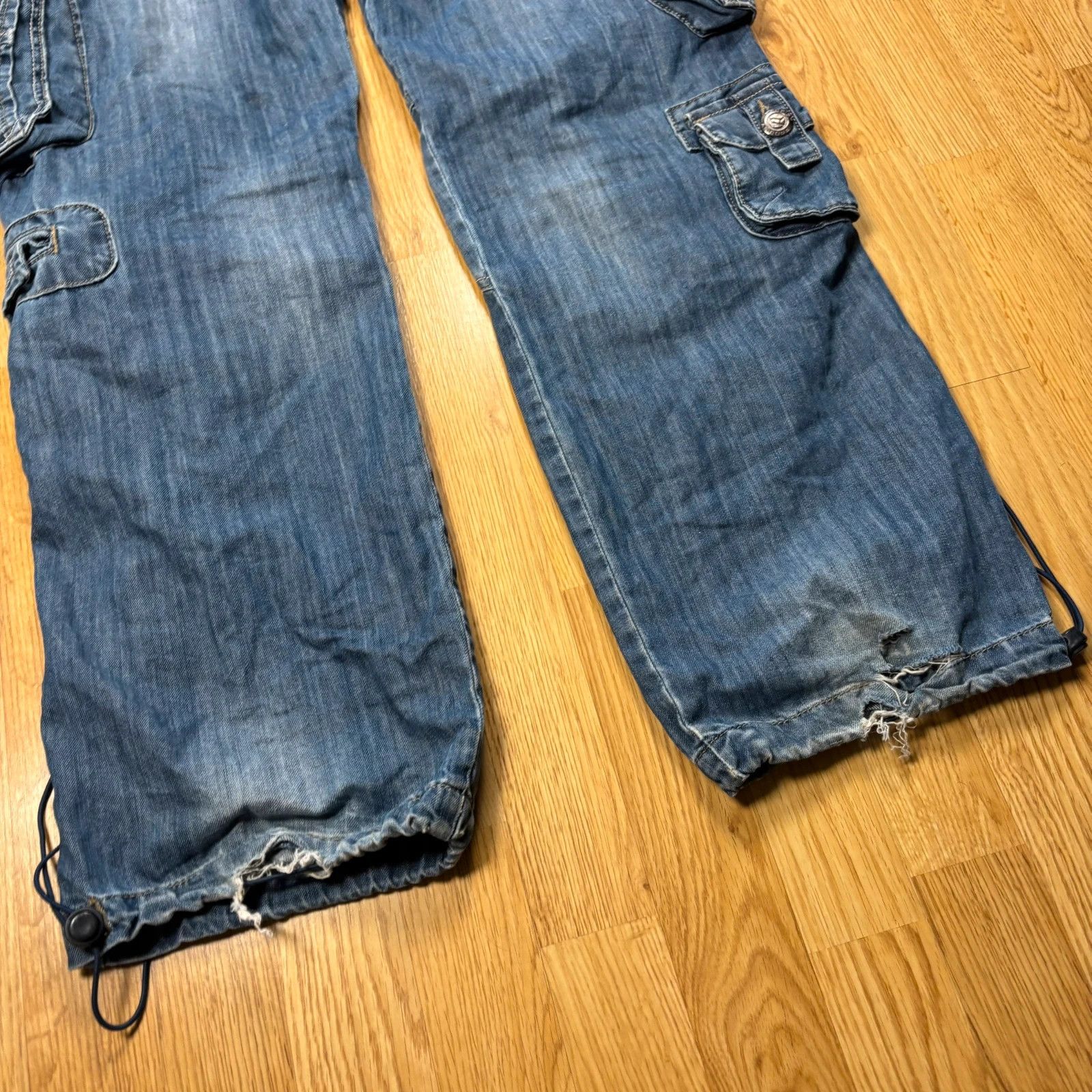 Japanese Brand Prodigy Multi-Pocket Cargo Jeans Size US 34 / EU 50 - 8 Thumbnail