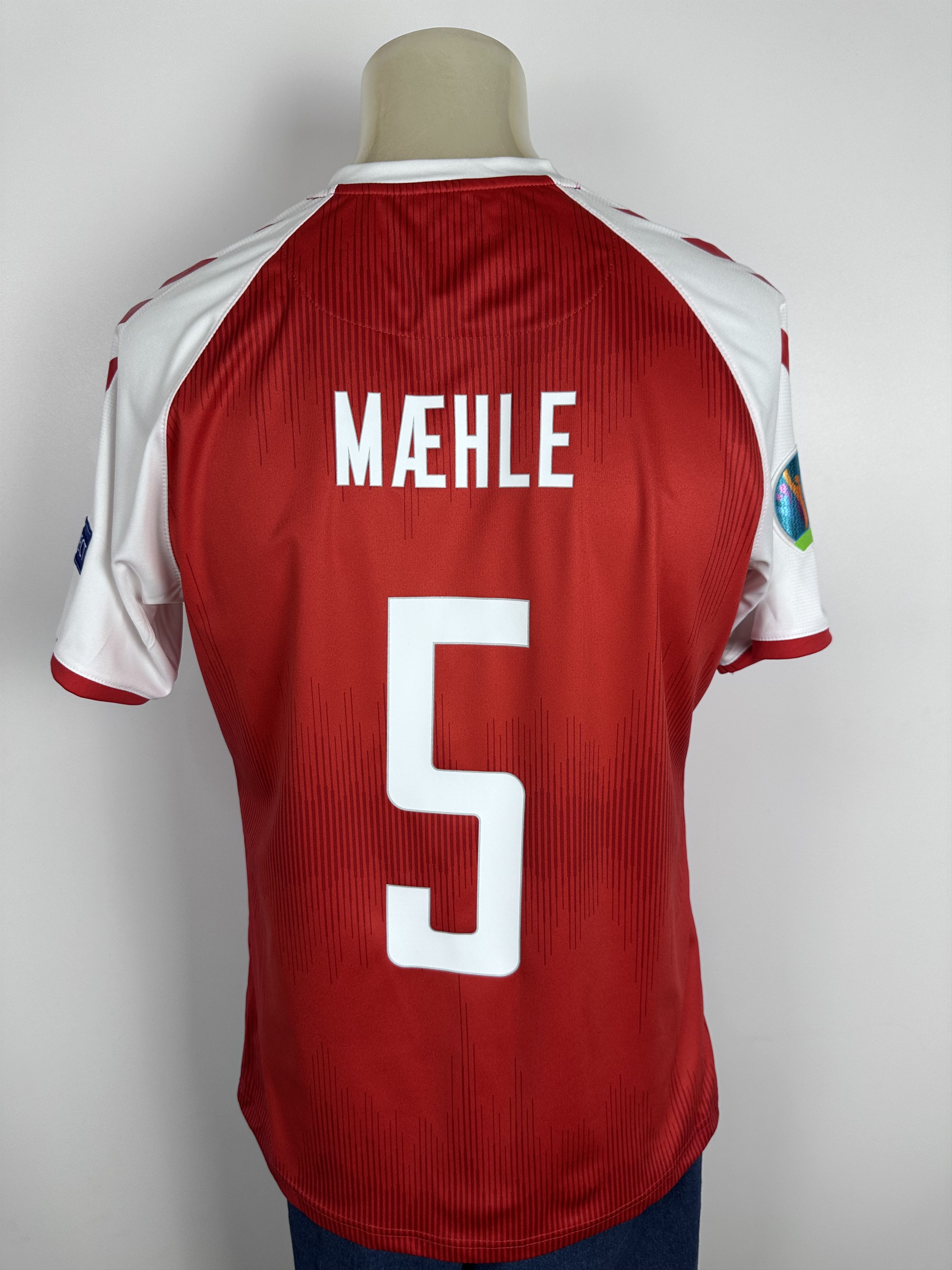 Hummel DENMARK 2021 2022 FOOTBALL SHIRT SOCCER JERSEY #5 MAEHLE Size US L / EU 52-54 / 3 - 1 Thumbnail
