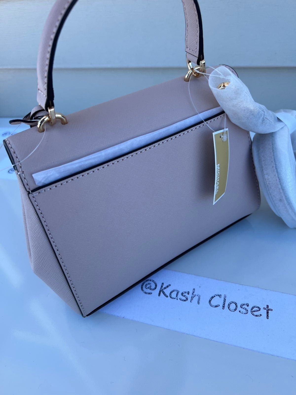 Michael Kors Ava XS Saffiano Leather Crossbody Soft Pink