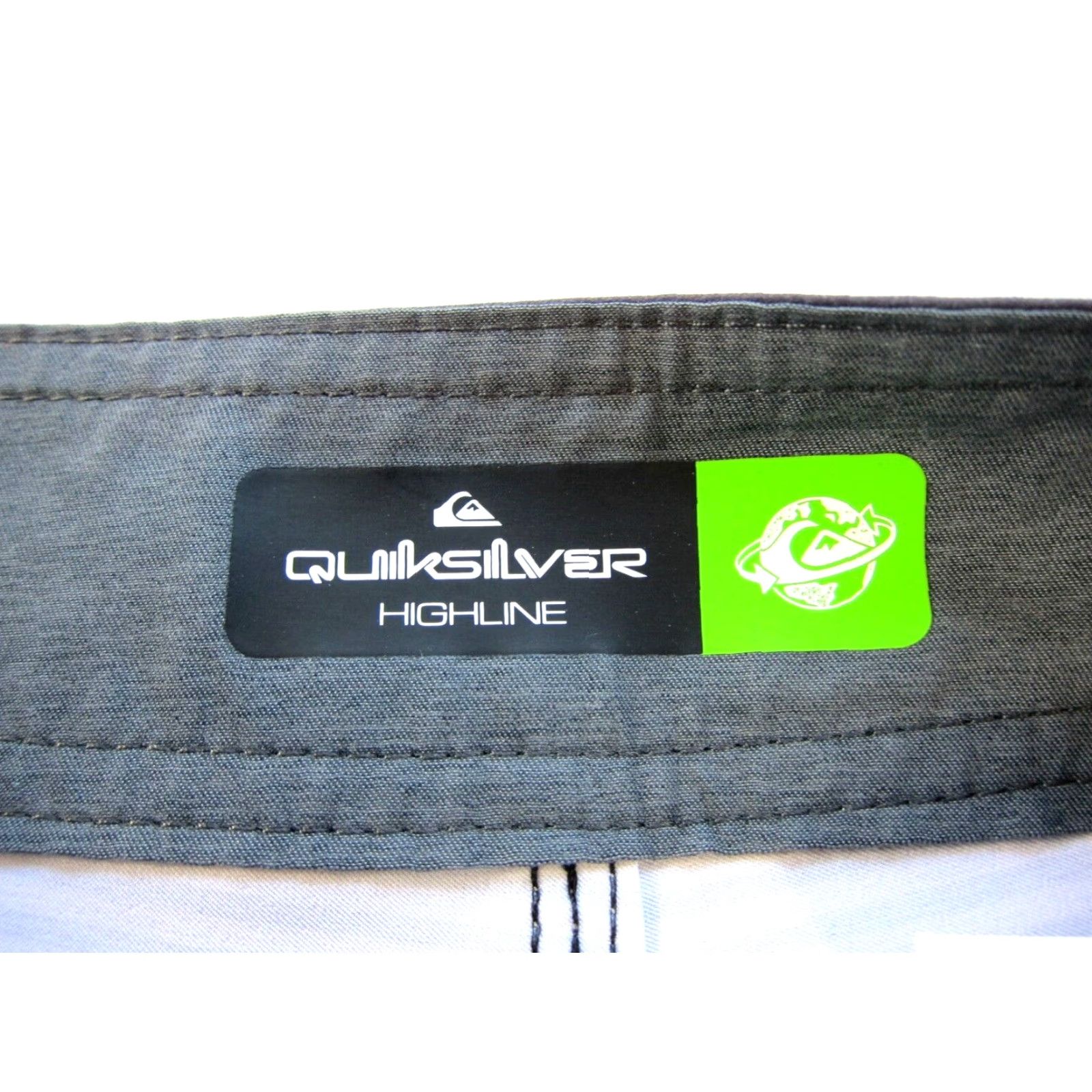 Quiksilver VINTAGE Quiksilver Highline Grey Stripe Stretch Pocket Surf Beach Board Short Men 30 Size US 30 / EU 46 - 3 Thumbnail