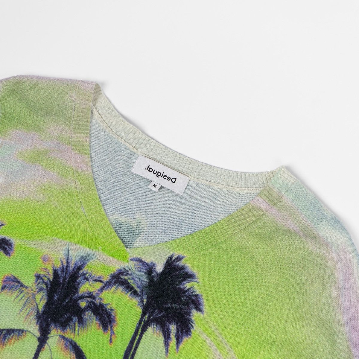 Desigual Desigual Womens Multicolor Jumper Palm Print Knit Sweater Size M / US 6-8 / IT 42-44 - 5 Thumbnail