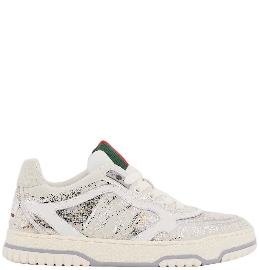 Gucci oc11z0126 Women's Gucci Re-Web Sneakers in White Size US 10 / IT 40 - 1 Thumbnail