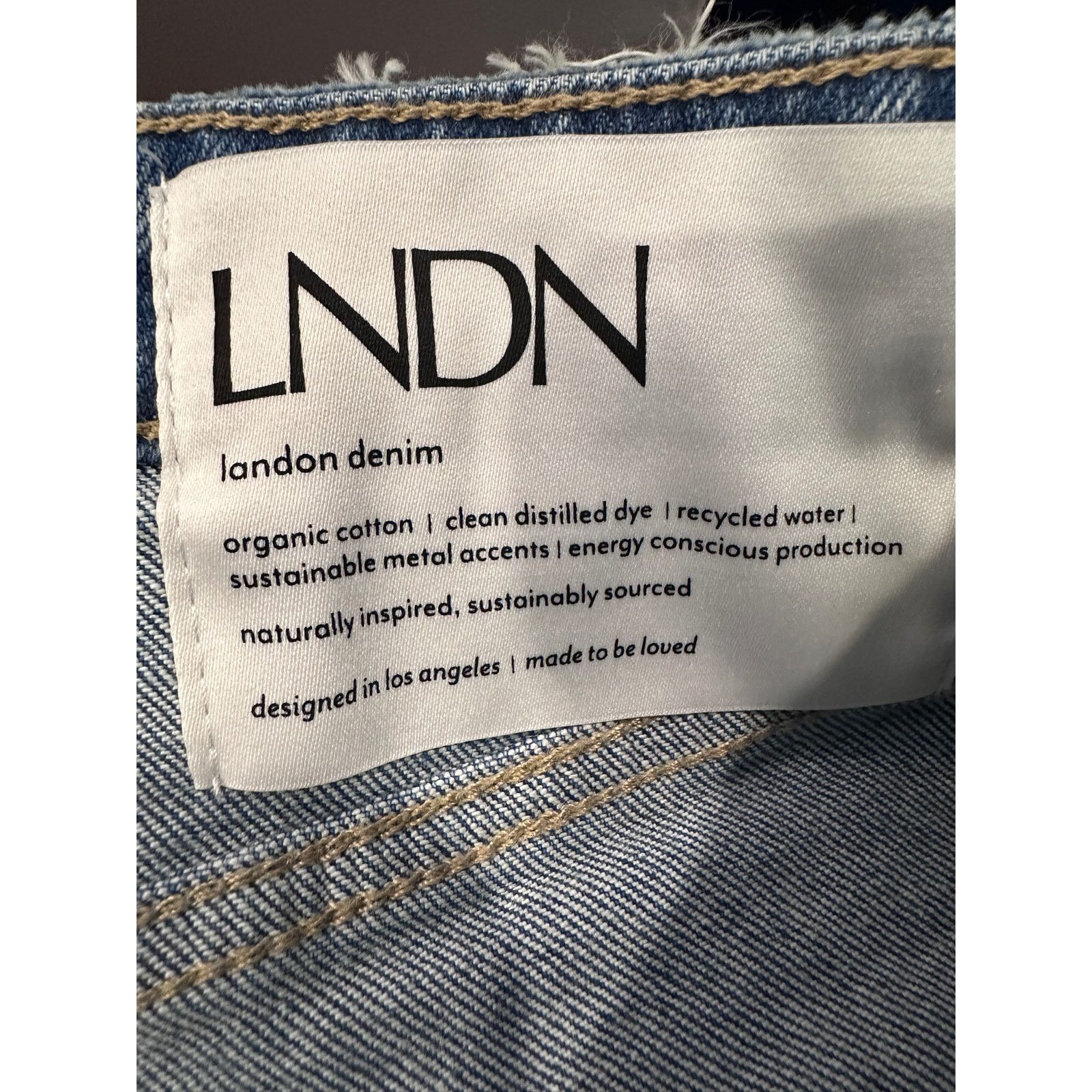 Other LNDN Landon Denim High Rise Distressed Jeans 25" Waist Size 26" / US 2 / IT 38 - 20 Thumbnail