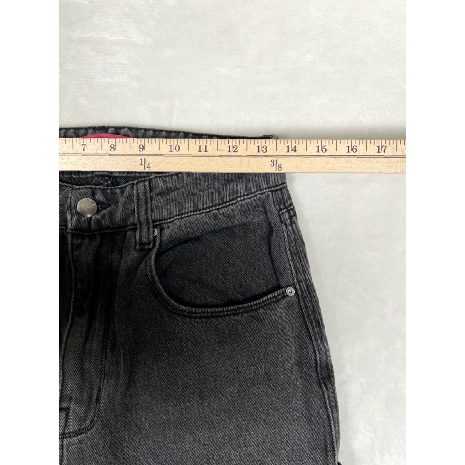 Empyre Empyre Women's 3 Black Carpenter Denim Jeans Workwear Pants Size 26" / US 2 / IT 38 - 4 Thumbnail