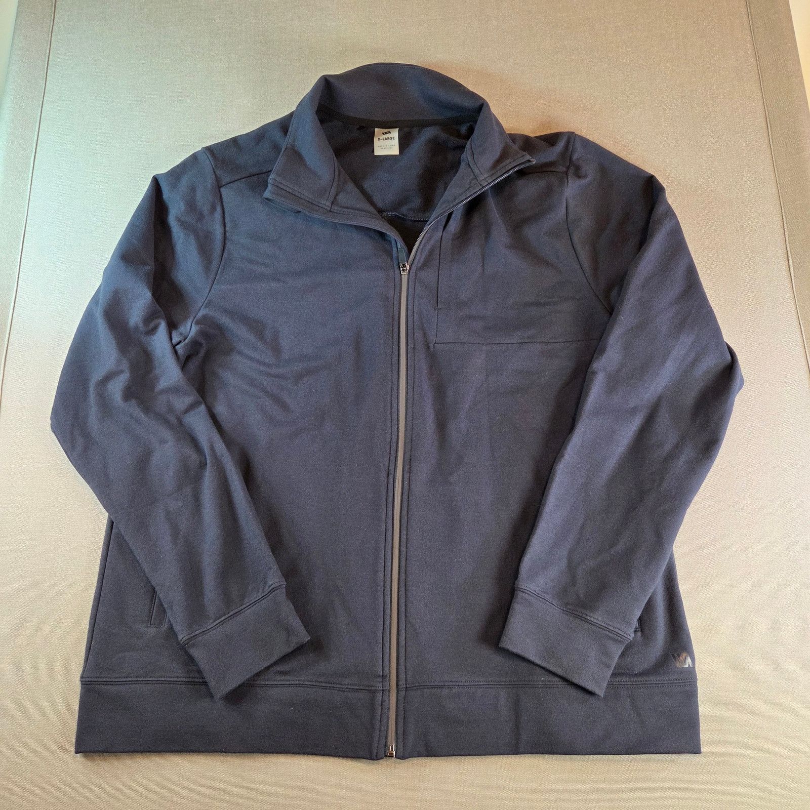 RVCA RVCA Full Zip Jacket XL Navy Cotton Blend Logo Streetwear Size US XL / EU 56 / 4 - 1 Thumbnail