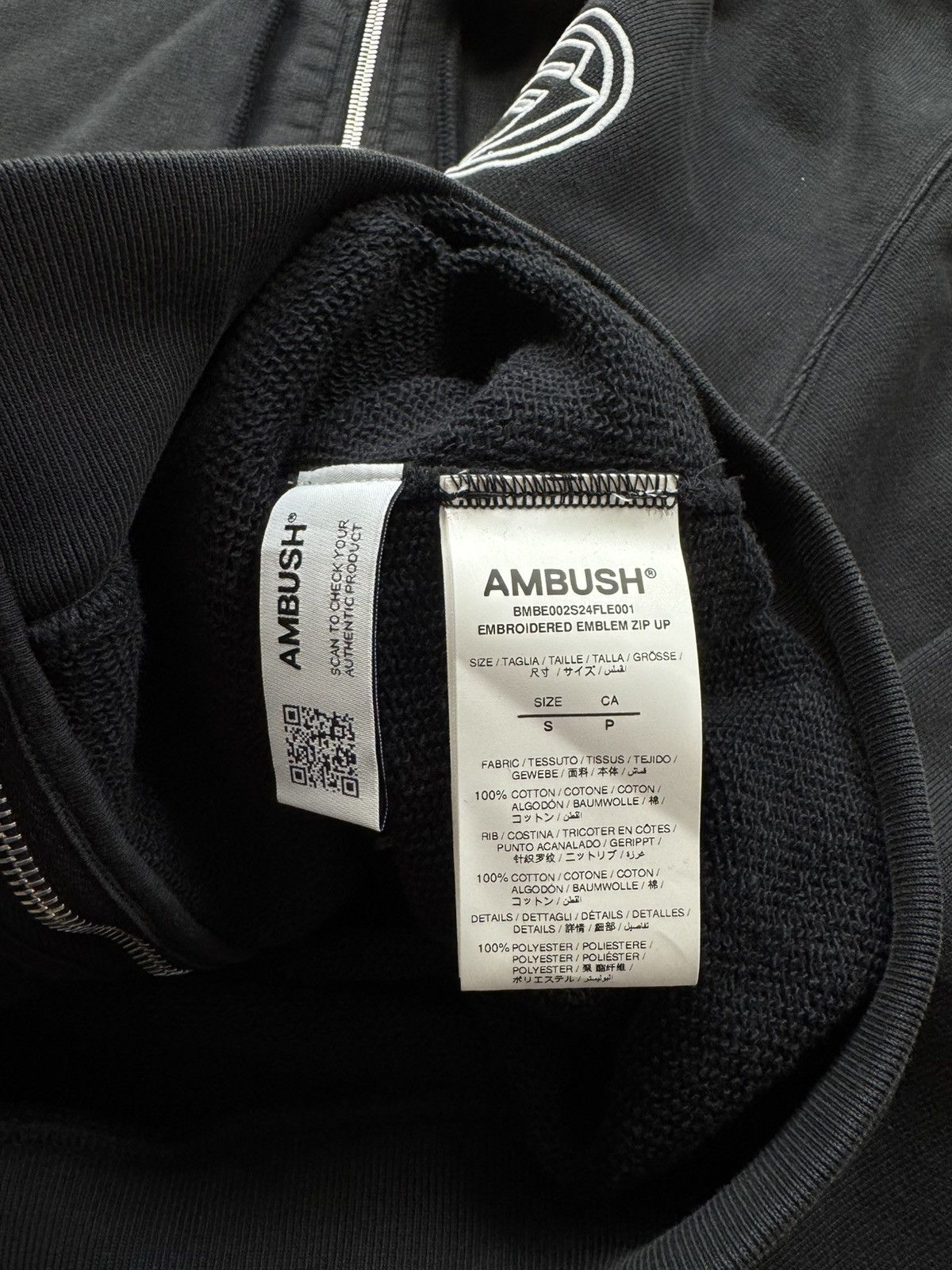 Ambush Design AMBUSH EMBROIDERED LOGO ZIP HOODIE Size US S / EU 44-46 / 1 - 8 Thumbnail