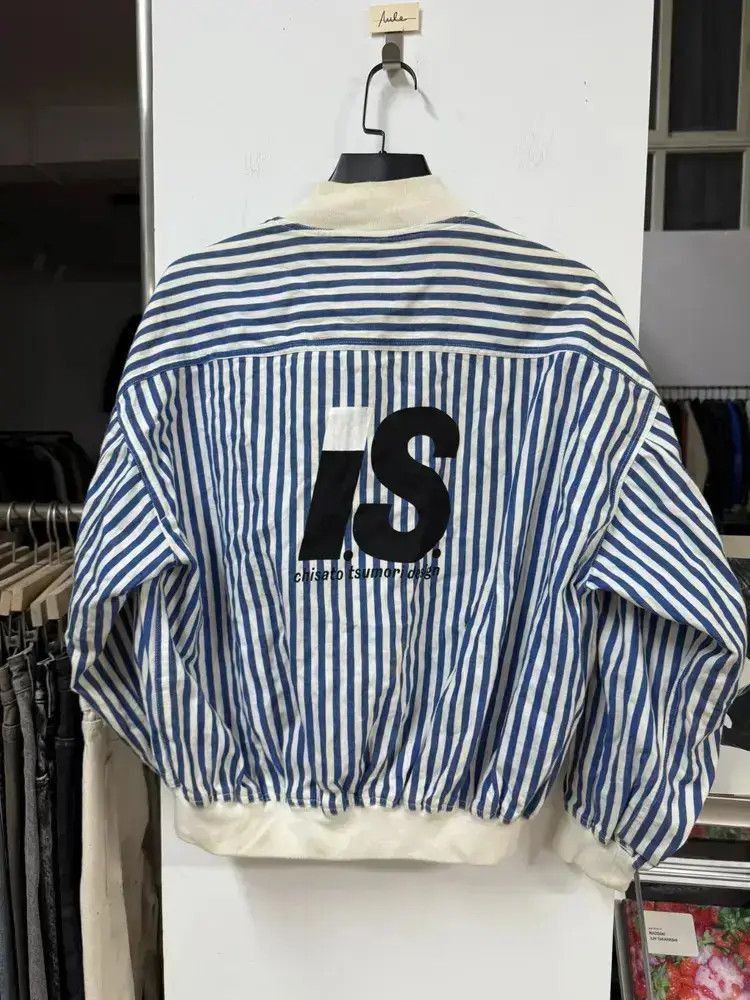 Issey Miyake Sz 9 Issey Miyake Sports 90s Logo Stripes Bomber Size US L / EU 52-54 / 3 - 1 Thumbnail