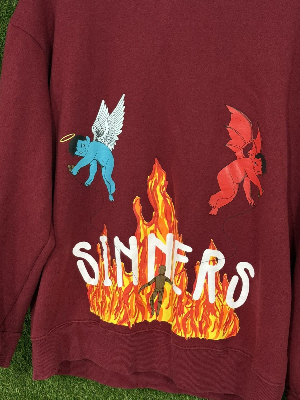 Other Sinner Oversized Red Devil Hell Angel Heaven Puppet Hoodie Size US XXL / EU 58 / 5 - 2 Thumbnail