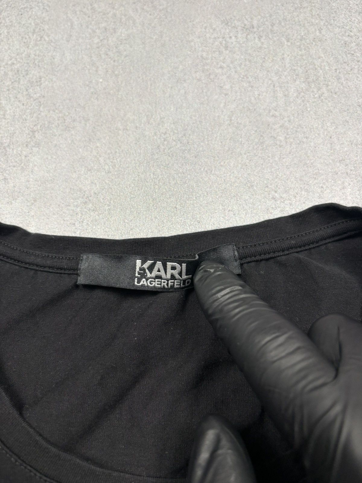 Karl Lagerfeld Karl Lagerfeld Graphic Cat Tee Black Made in Portugal Y2K Size S / US 4 / IT 40 - 9 Thumbnail
