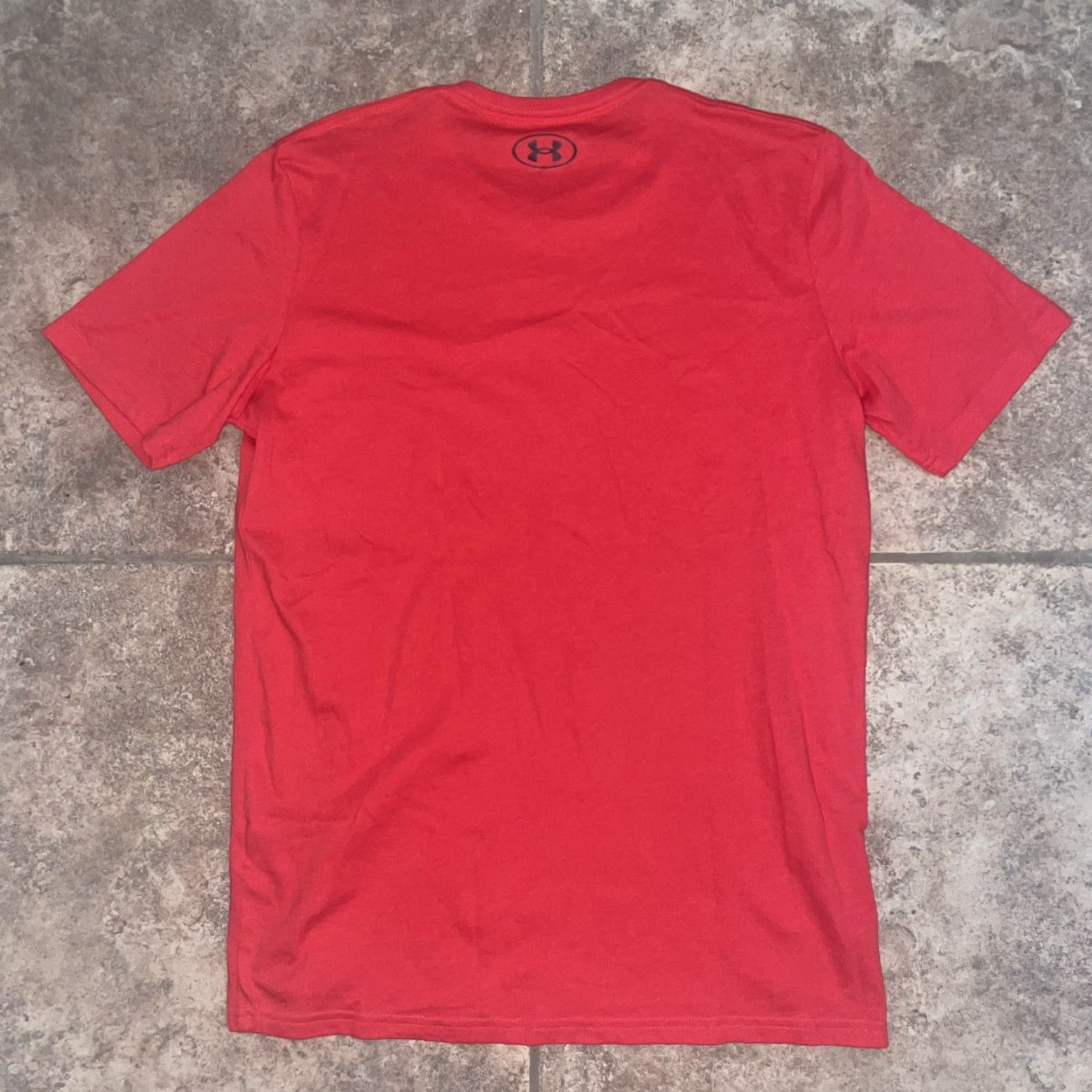 Under Armour VINTAGE Under Amour Heat Gear Red Loose Fit Tee Shirt Mens M Size US M / EU 48-50 / 2 - 5 Thumbnail