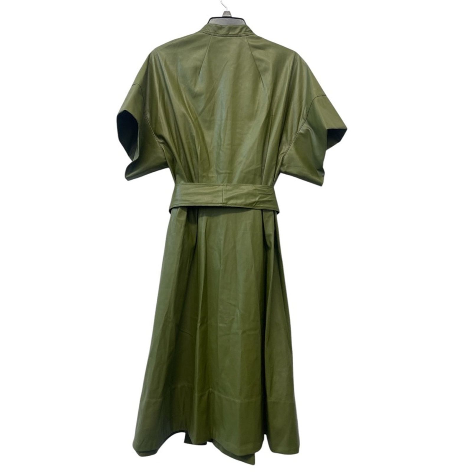 Other Natori Green Faux Leather Shirt Dress size L Size L / US 10 / IT 46 - 5 Thumbnail
