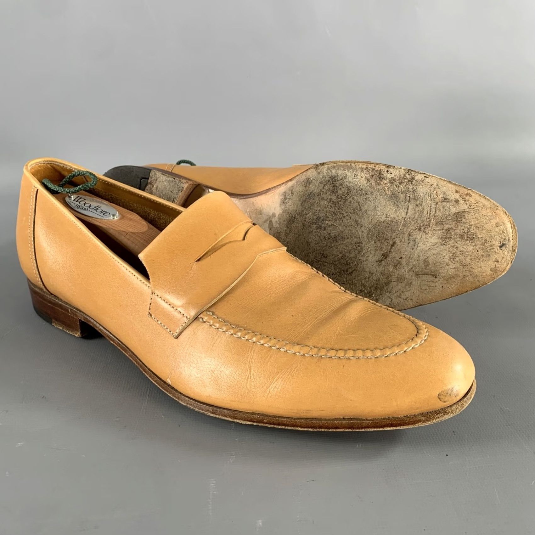 John Lobb JOHN LOBB CHENTENHAM Size 9 Tan Leather Penny Loafers Mens Shoes Dress Loafers Leather Tan 9-JOHN LOBB CHENTENHAM Penny Loafers Mens Size US 9 / EU 42 - 5 Thumbnail