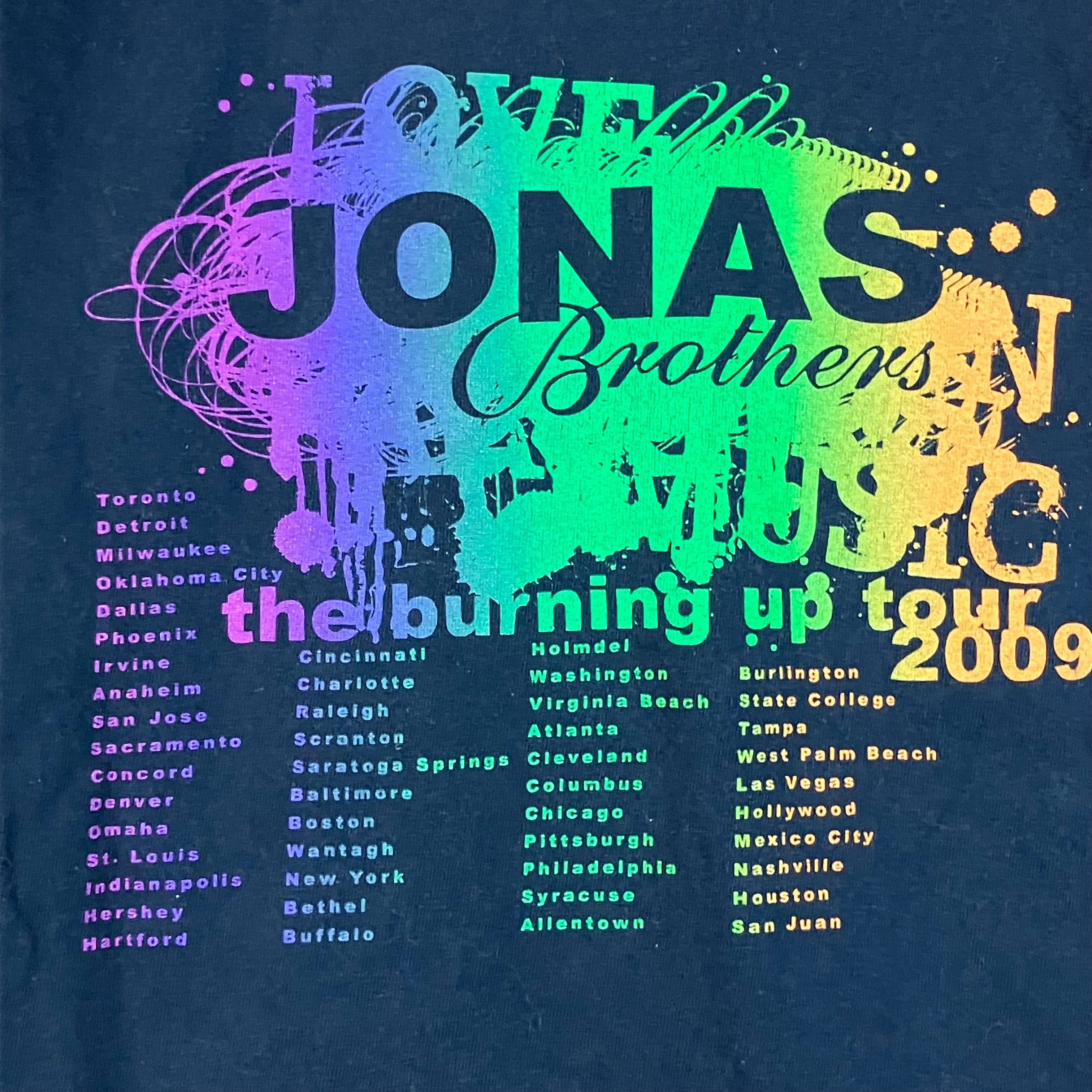 Vintage 2009 Jonas Brothers The Burning Up Tour Tee Size S Size US S / EU 44-46 / 1 - 5 Thumbnail