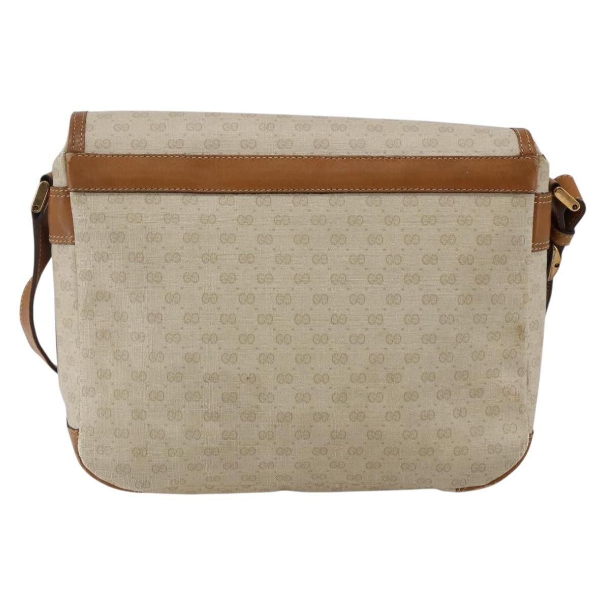 Gucci GUCCI Micro GG Supreme Shoulder Bag Pvc White Gold Size ONE SIZE - 3 Thumbnail