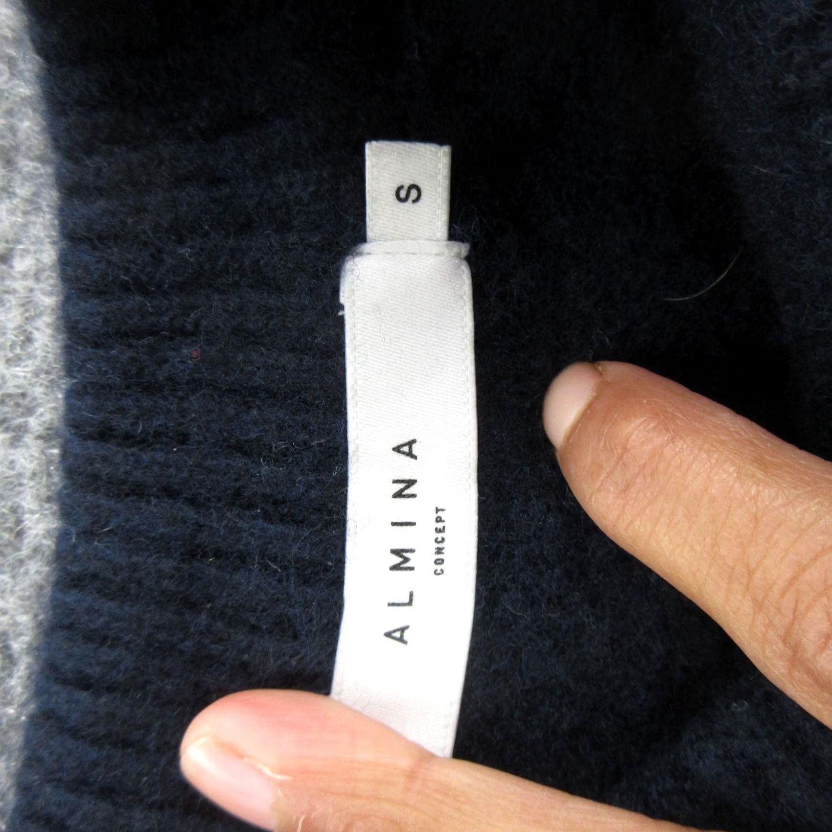 Vintage Almina Concept Sweater Womens S Blue Wool Cashmere Crewneck Knit Pullover Size S / US 4 / IT 40 - 4 Thumbnail