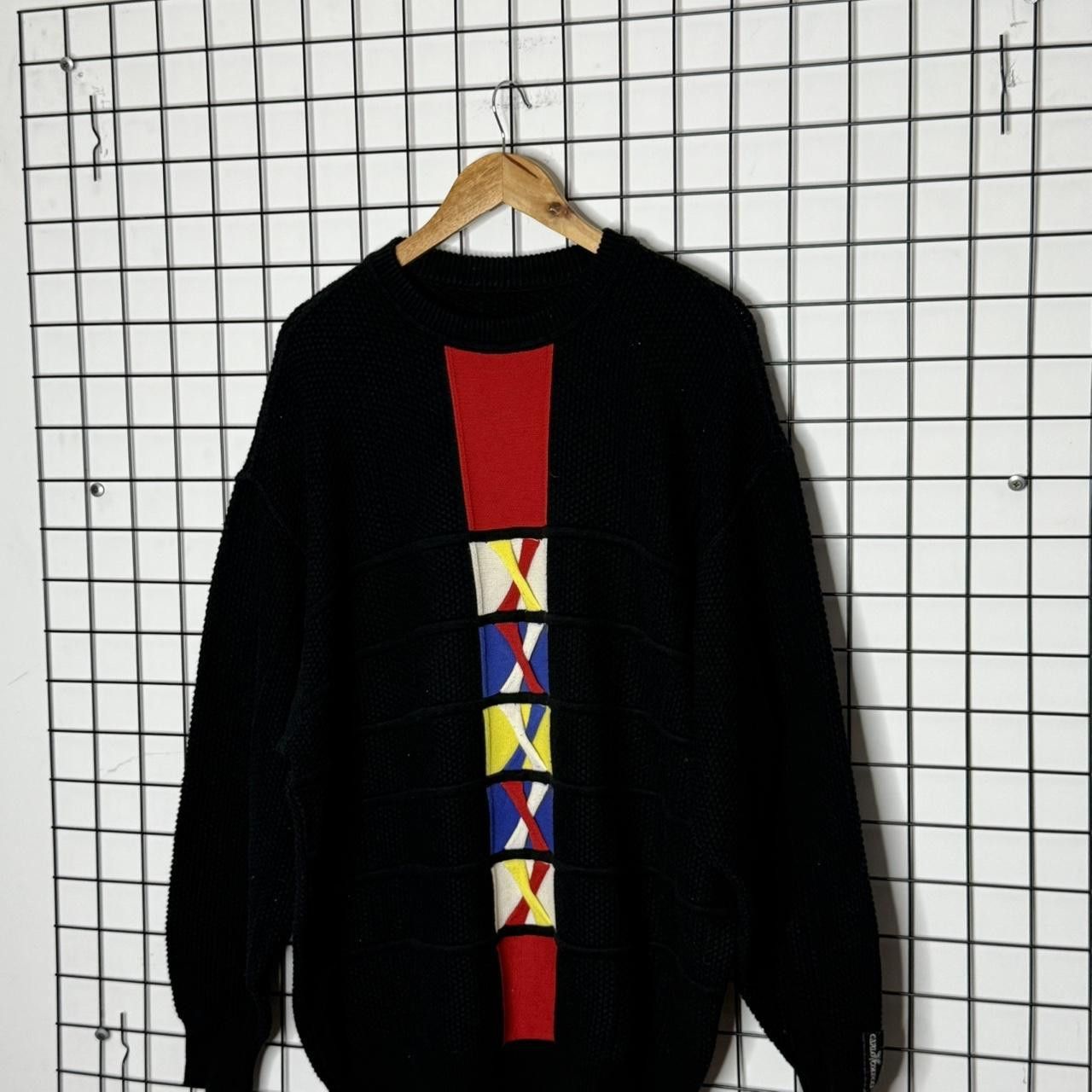 Carlo Colucci Carlo Colucci Jumper Abstract Geometric Print Wool 90s Size US XL / EU 56 / 4 - 3 Thumbnail