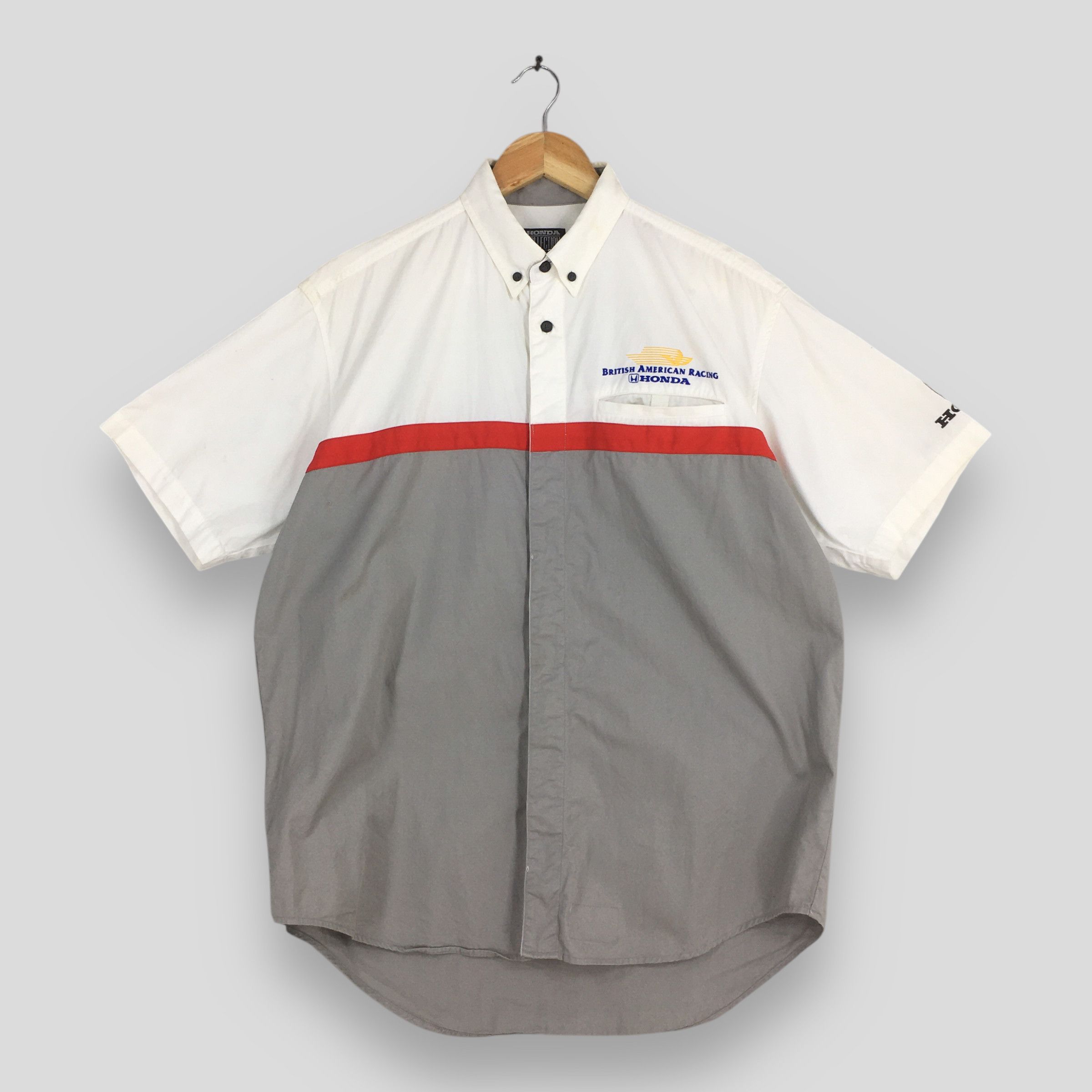 Honda Vintage 90s British American Racing Honda Shirt Medium Size US M / EU 48-50 / 2 - 1 Thumbnail