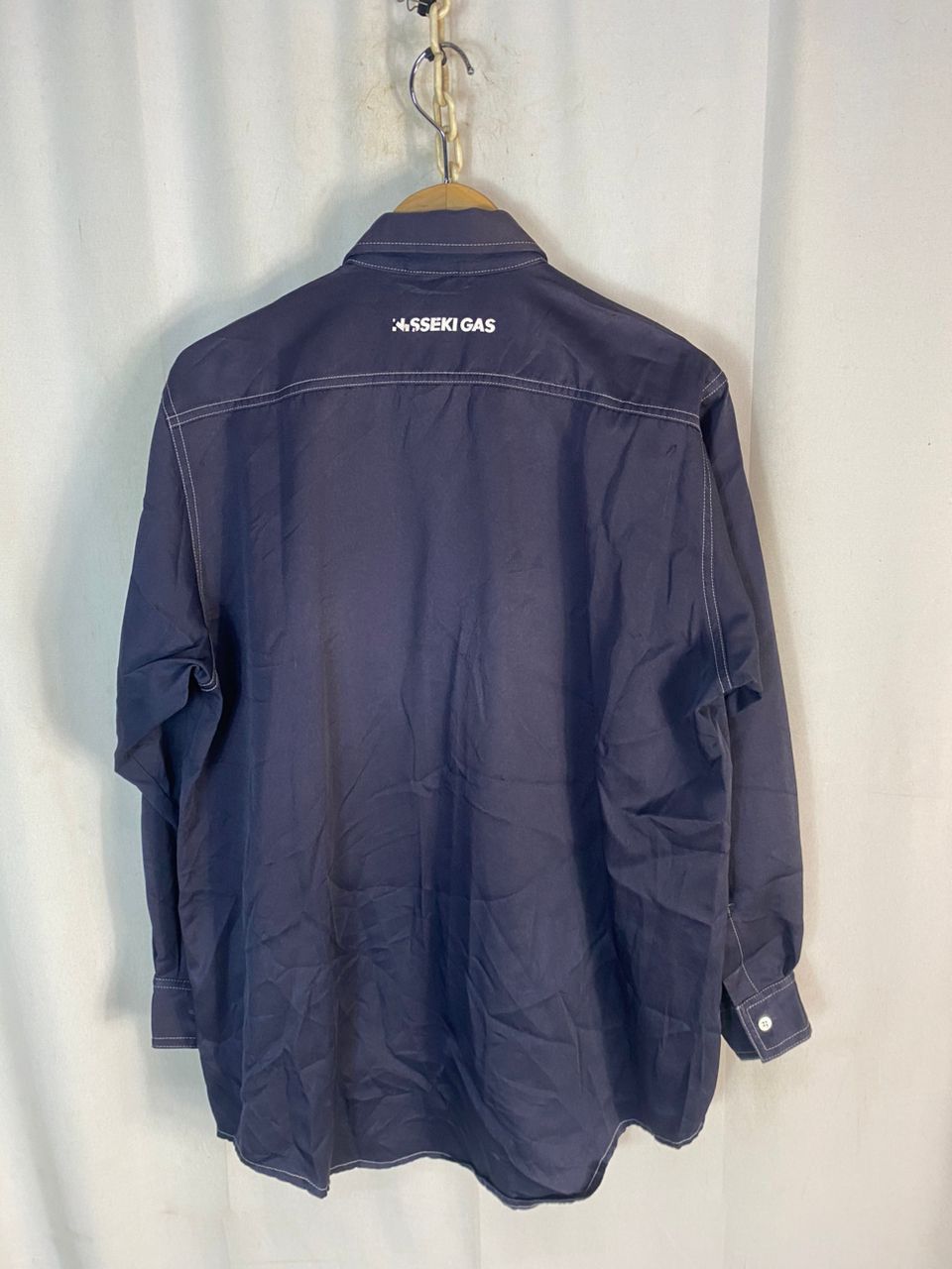 Japanese Brand × Sports Specialties × Vintage Eneos nisseki gas uniform zipper shirt by isetan Size US L / EU 52-54 / 3 - 10 Thumbnail