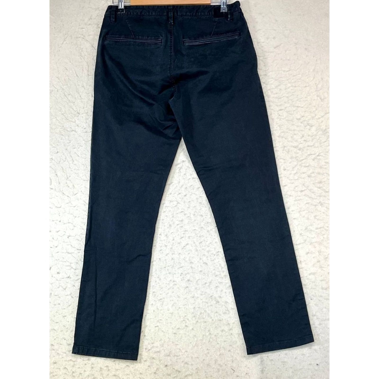 Vuori Vuori Pants Men Chino Straight 30 Black Slim Inseam 29 Comfort Pockets Logo Zip Work Casual Size US 30 / EU 46 - 2 Thumbnail