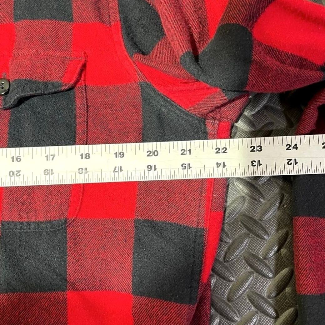 American Eagle Outfitters American Eagle Flannel Button Up Shirt Red Black Plaid Long Sleeve Heavy Cotton Sz M Big & Tall Mens MT Size US M / EU 48-50 / 2 - 5 Thumbnail