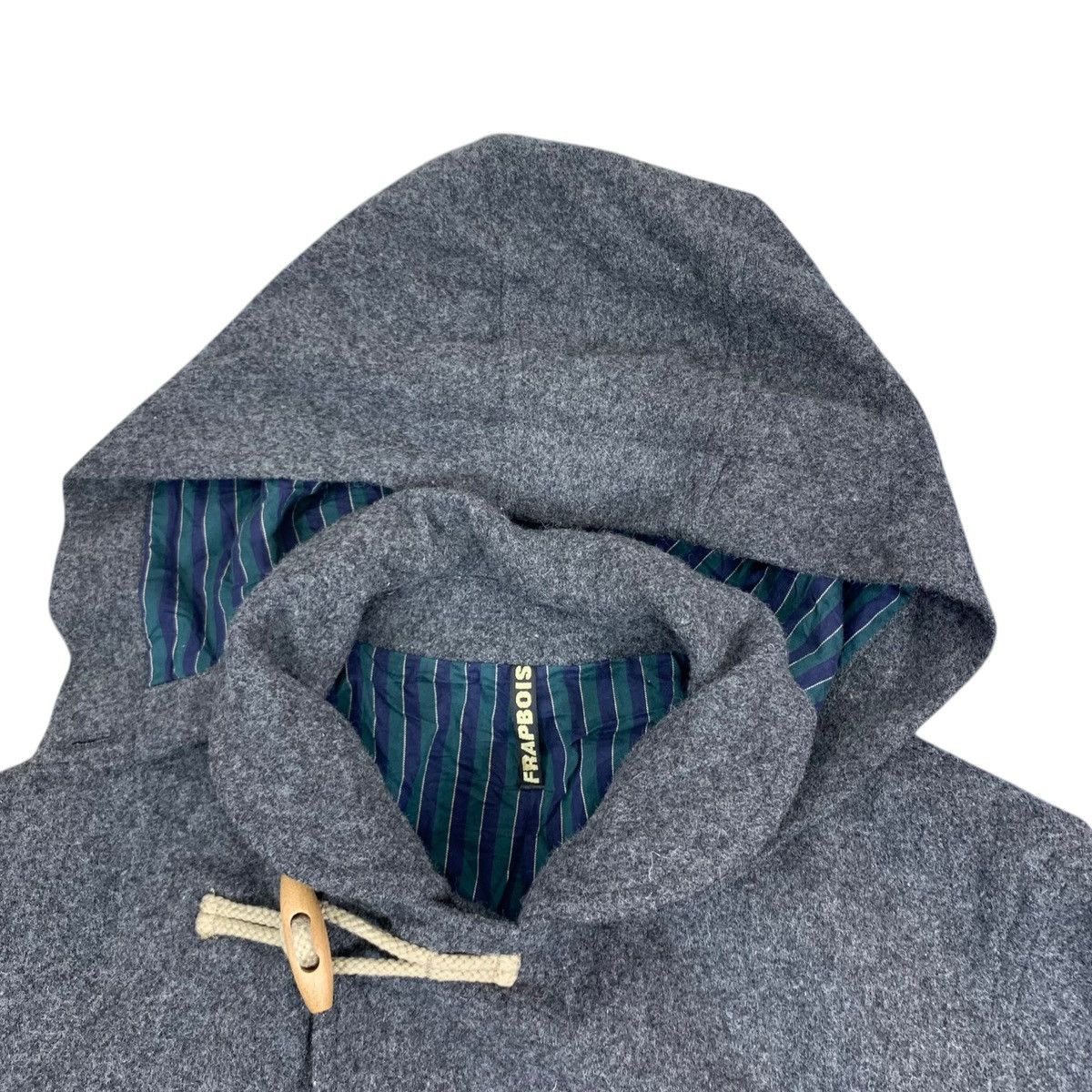 Frapbois × Issey Miyake × Japanese Brand VINTAGE FRAPBOIS ISSEY MIYAKE TOGGLE BUTTON WOOL COAT Size US M / EU 48-50 / 2 - 7 Thumbnail