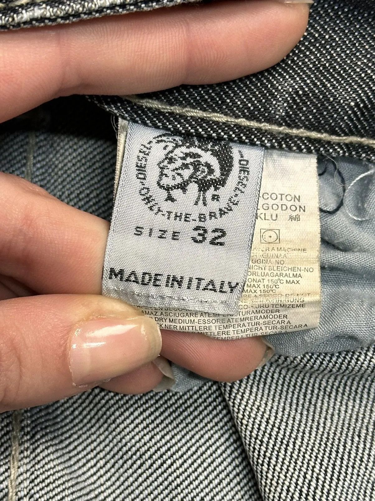 14th Addiction Diesel Vintage Faded Jeans Cut Italy Streetwear Style Size US 32 / EU 48 - 11 Thumbnail