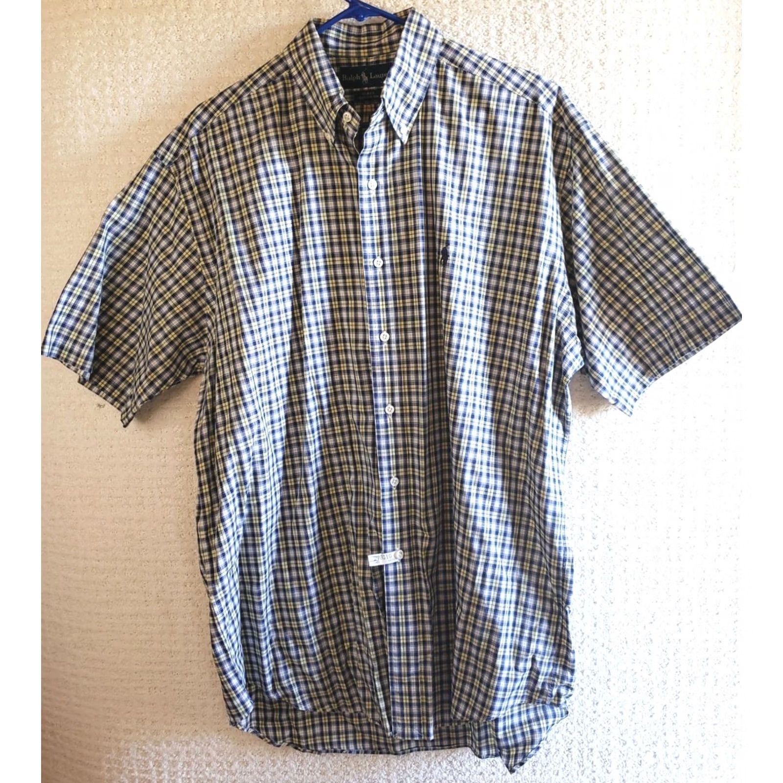 Ralph Lauren Ralph Lauren Shirt Mens Large Blue Yellow Blake Short Sleeve Button Down Light - Vibrant Size US L / EU 52-54 / 3 - 2 Thumbnail