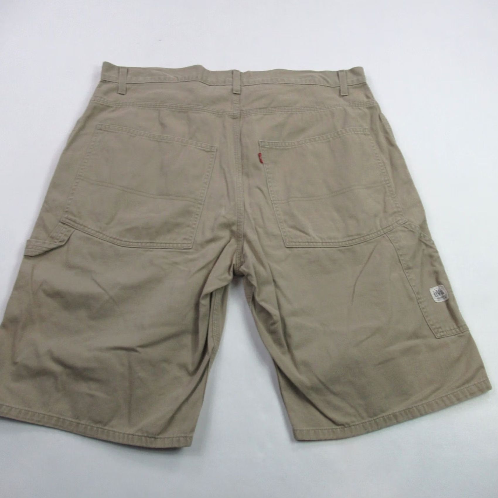 Levi's Levi's Shorts Mens 38 Cargo Pockets Hiking Button Outdoor Casual Camping Cargo Pocket Denim Beige 38 Mens Clothing Size US 38 / EU 54 - 5 Thumbnail