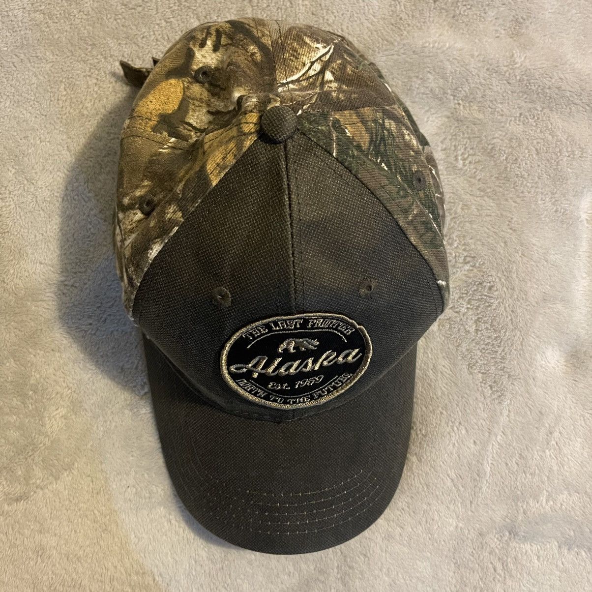 Other Vintage Alaska Hat Men One Size Camo Outdoors Cap Adjustable Size ONE SIZE - 6 Thumbnail