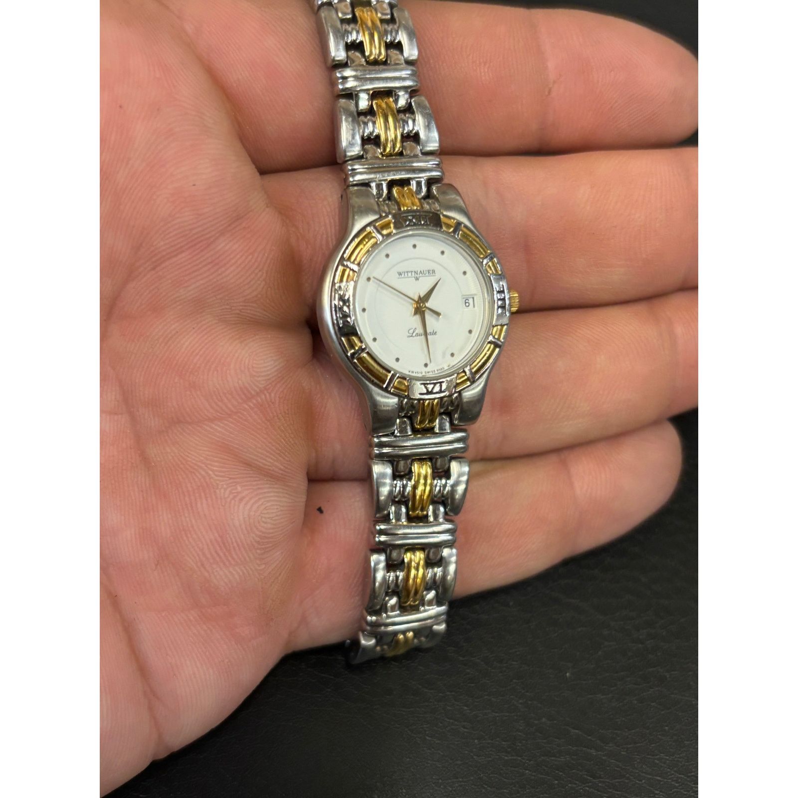Wittnauer Vintage Wittnauer Laureate 2-Tone Women’s Watch! New Battery Size ONE SIZE - 2 Thumbnail