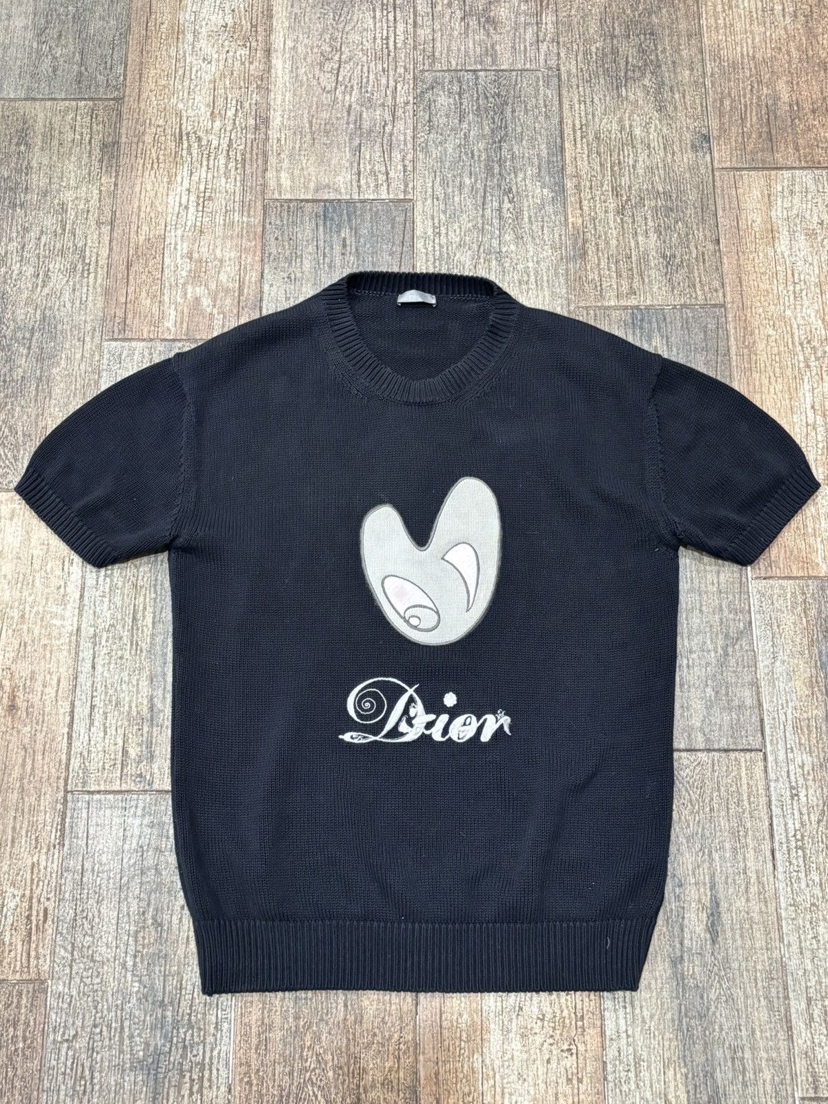 Dior Black Kenny Scharf Short Sleeve Sweater Size US L / EU 52-54 / 3 - 1 Thumbnail