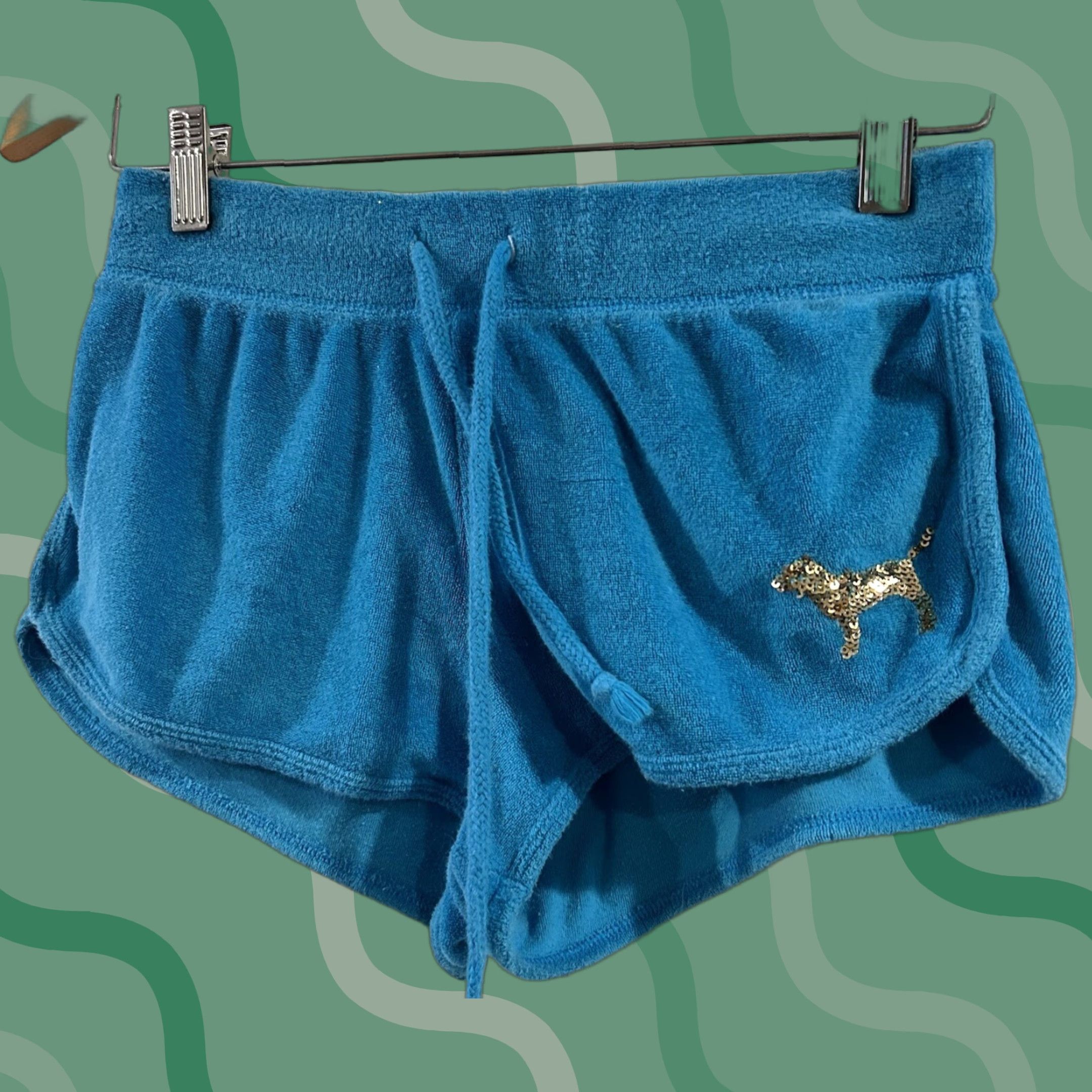 Victoria's Secret Victoria's Secret PINK Blue Women's XS Terry Cloth Loungewear Shorts Size 26" / US 2 / IT 38 - 1 Thumbnail