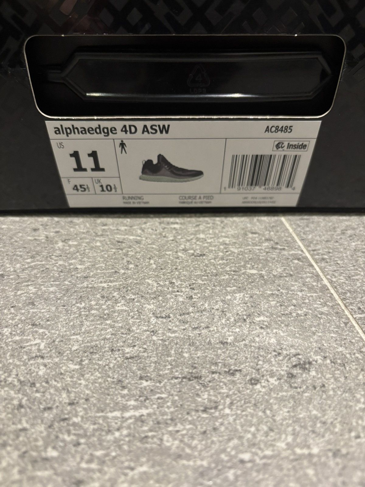 Adidas Alphaede 4D adidas running OG grey / black sneakers Size US 11 / EU 44 - 5 Thumbnail