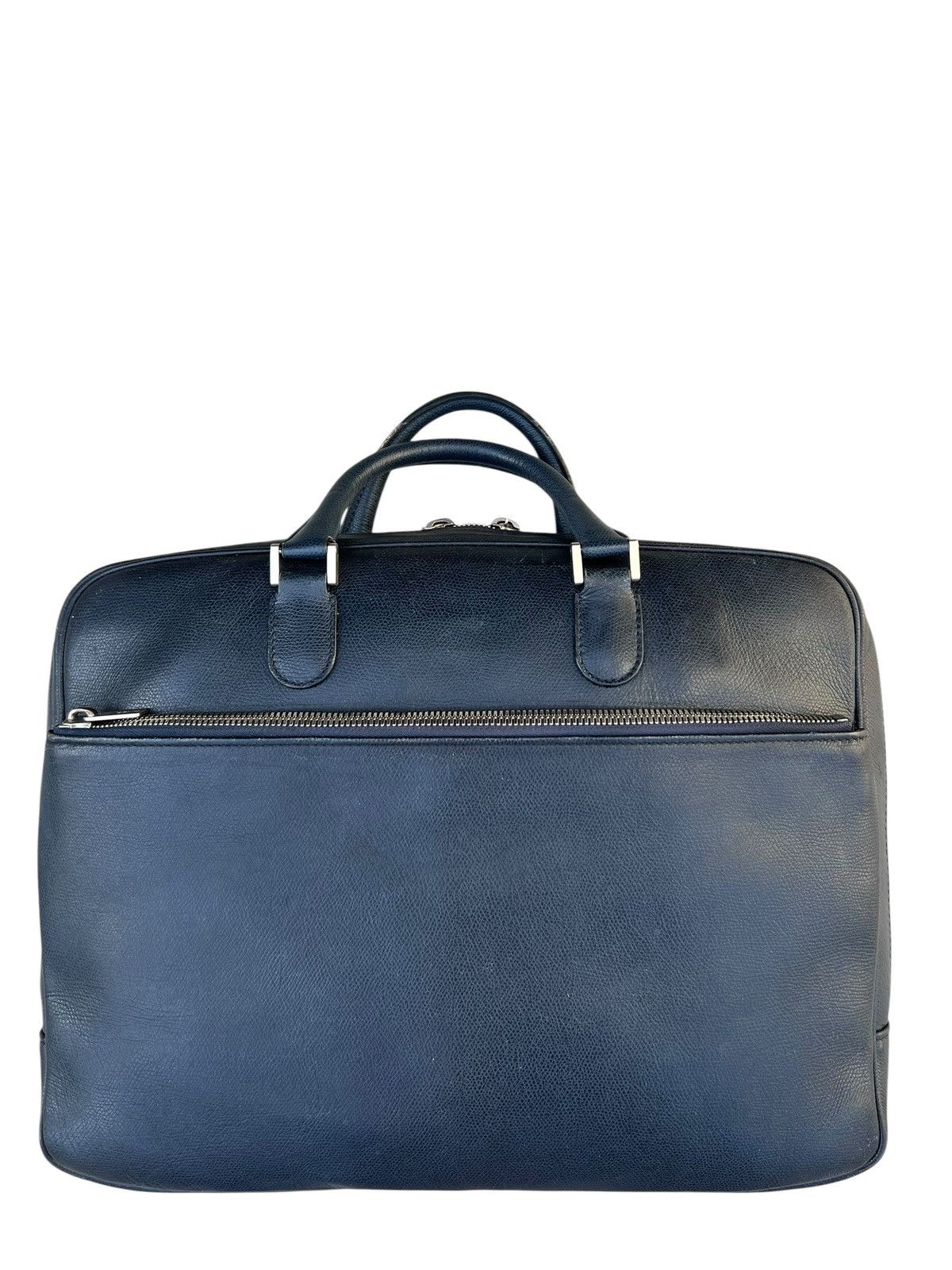 Valextra Avietta Briefcase Valextra Scratches Patina Leather Bag Size ONE SIZE - 1 Thumbnail