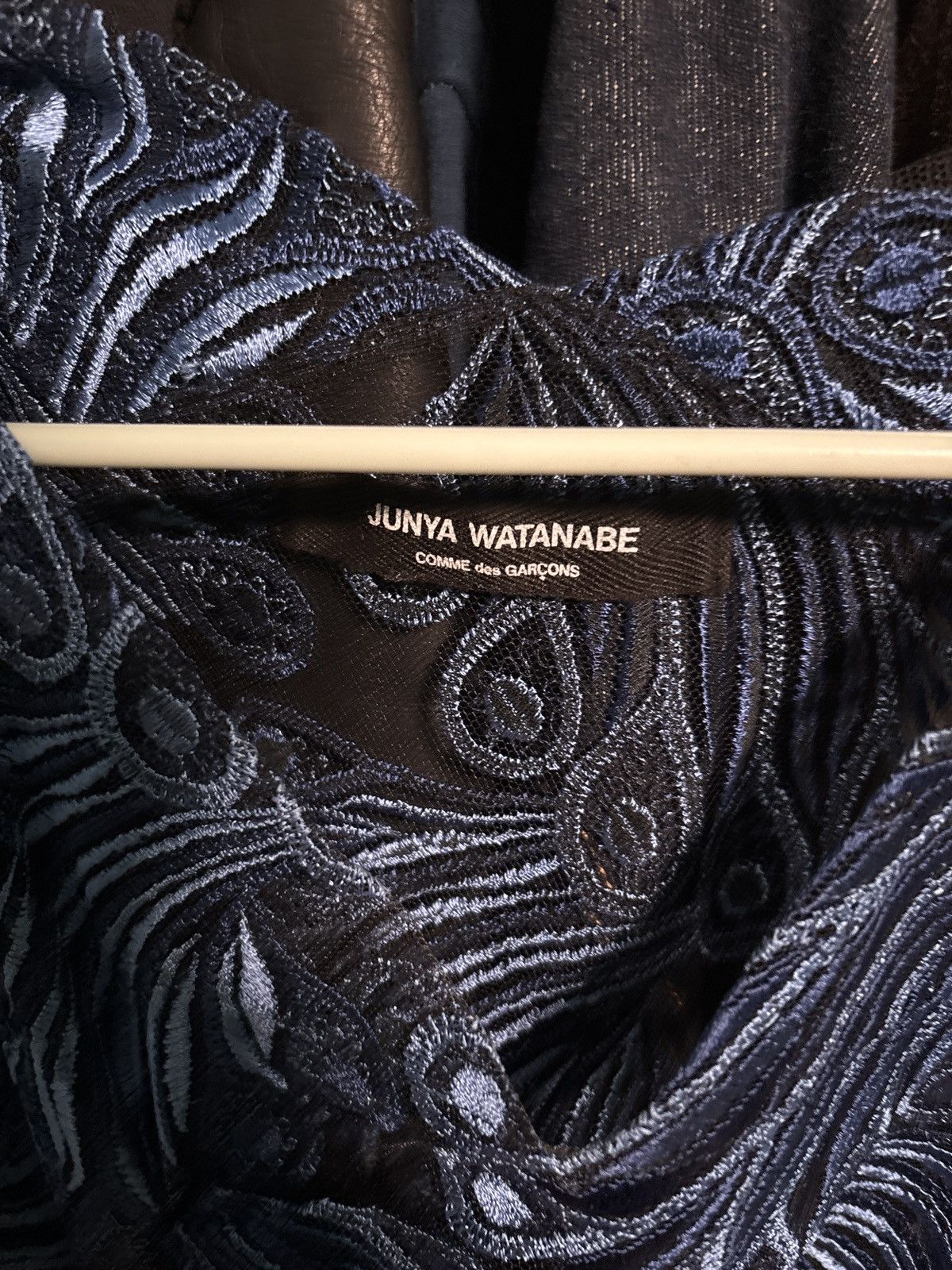 Junya Watanabe Junya Watanabe Comme des Garçons blue and black lace top Size ONE SIZE - 2 Thumbnail