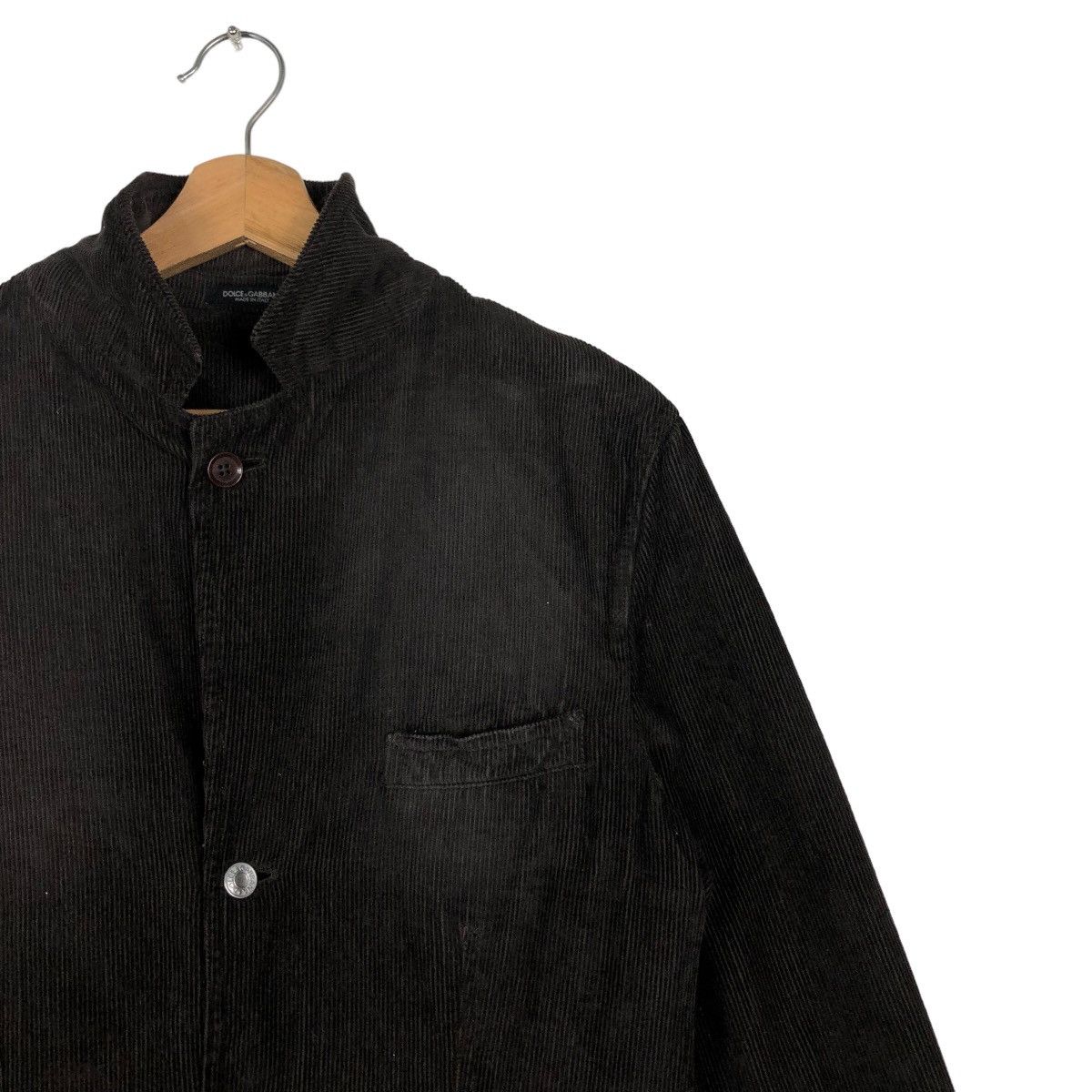 Dolce & Gabbana 🔥Iconic Black - Corduroy Jacket Double Breast Work Style Size US S / EU 44-46 / 1 - 5 Thumbnail