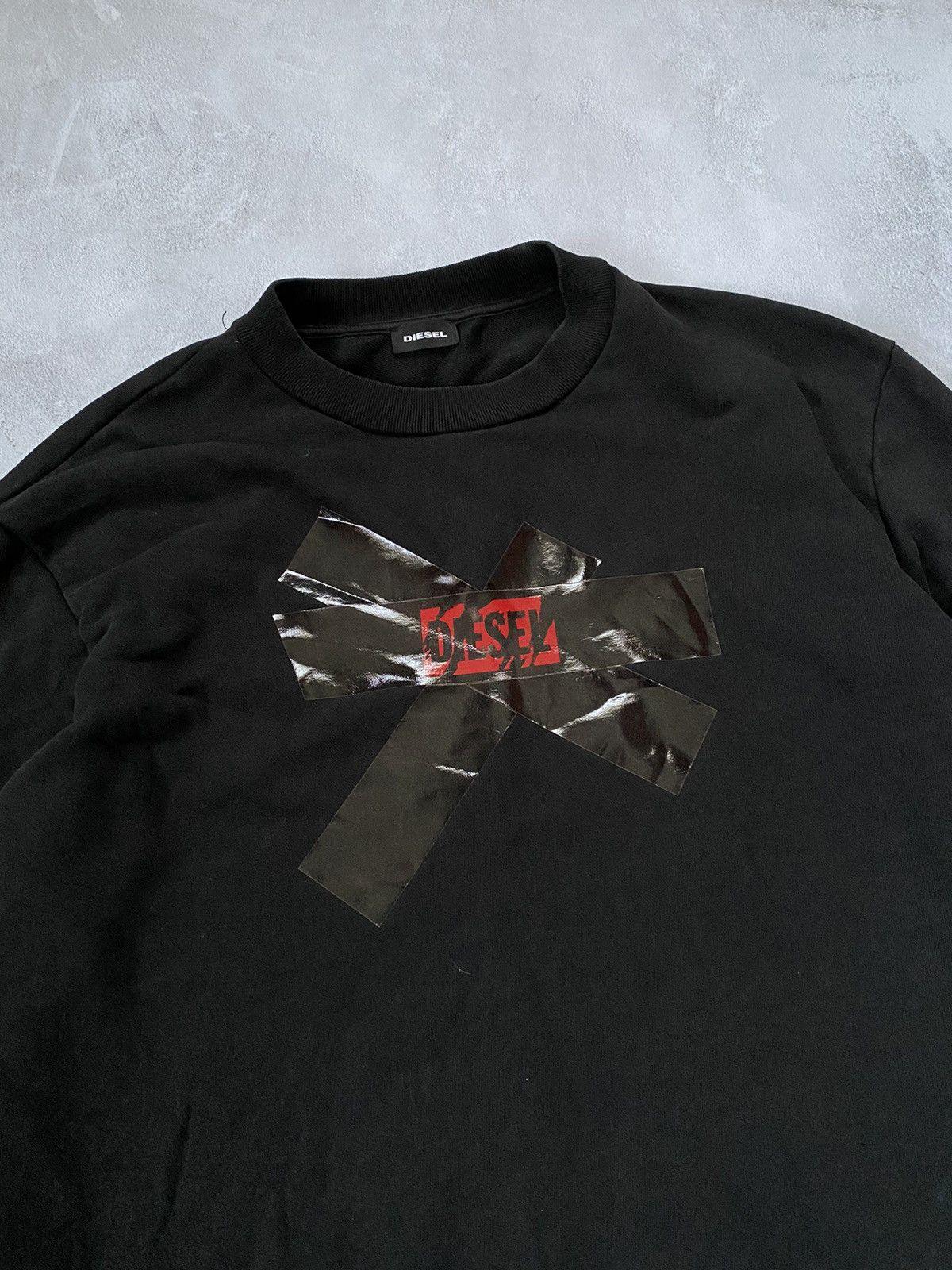Diesel Sweater DIESEL Big 3D Logo Boxy Oversized Size US M / EU 48-50 / 2 - 2 Thumbnail