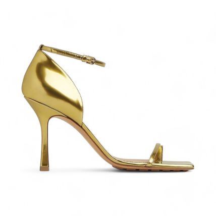 Bottega Veneta Bottega Veneta Stretch Strap Sandal in gold Size US 9 / IT 39 - 1 Thumbnail