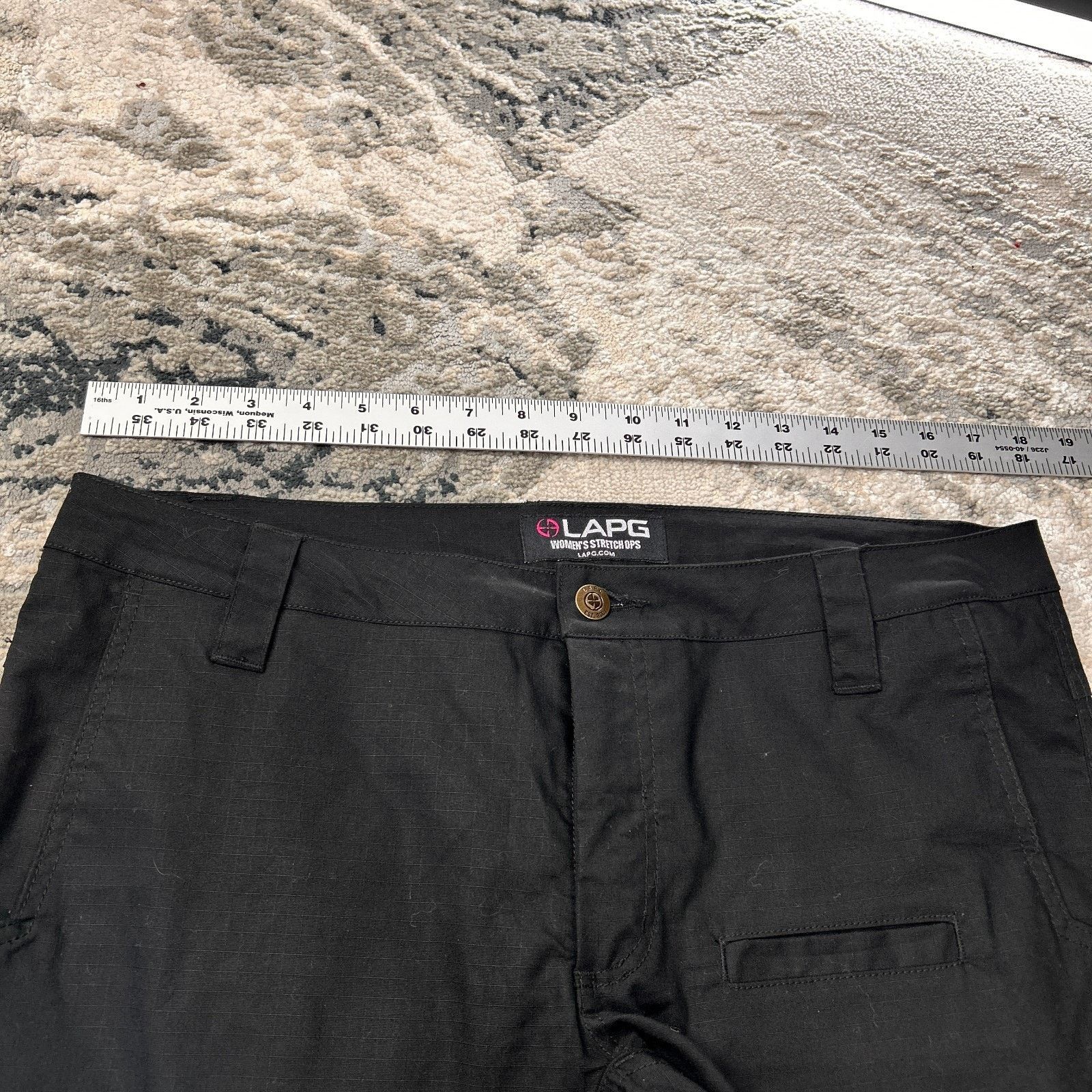 & Other Stories LAPG Police Gear Core Cargo Pants Womens 12 Black Ripstop S Size 24" / US 00 / IT 34 - 4 Thumbnail